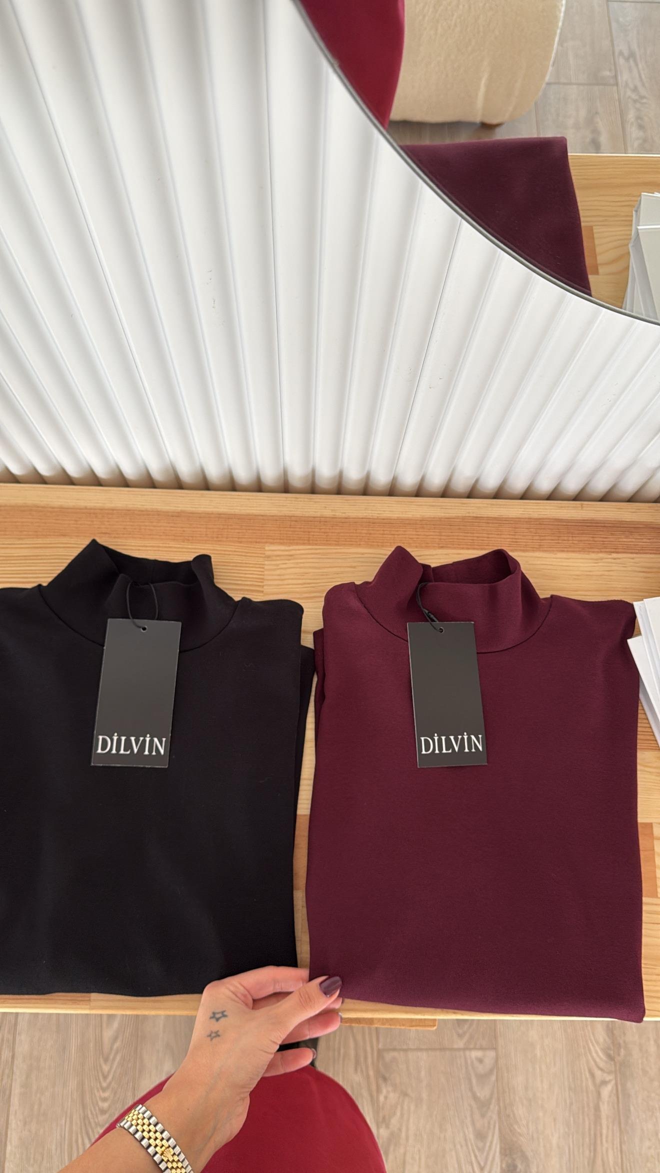 Siyah Yarım Balıkçı Kısa Kol Dilvin Body 