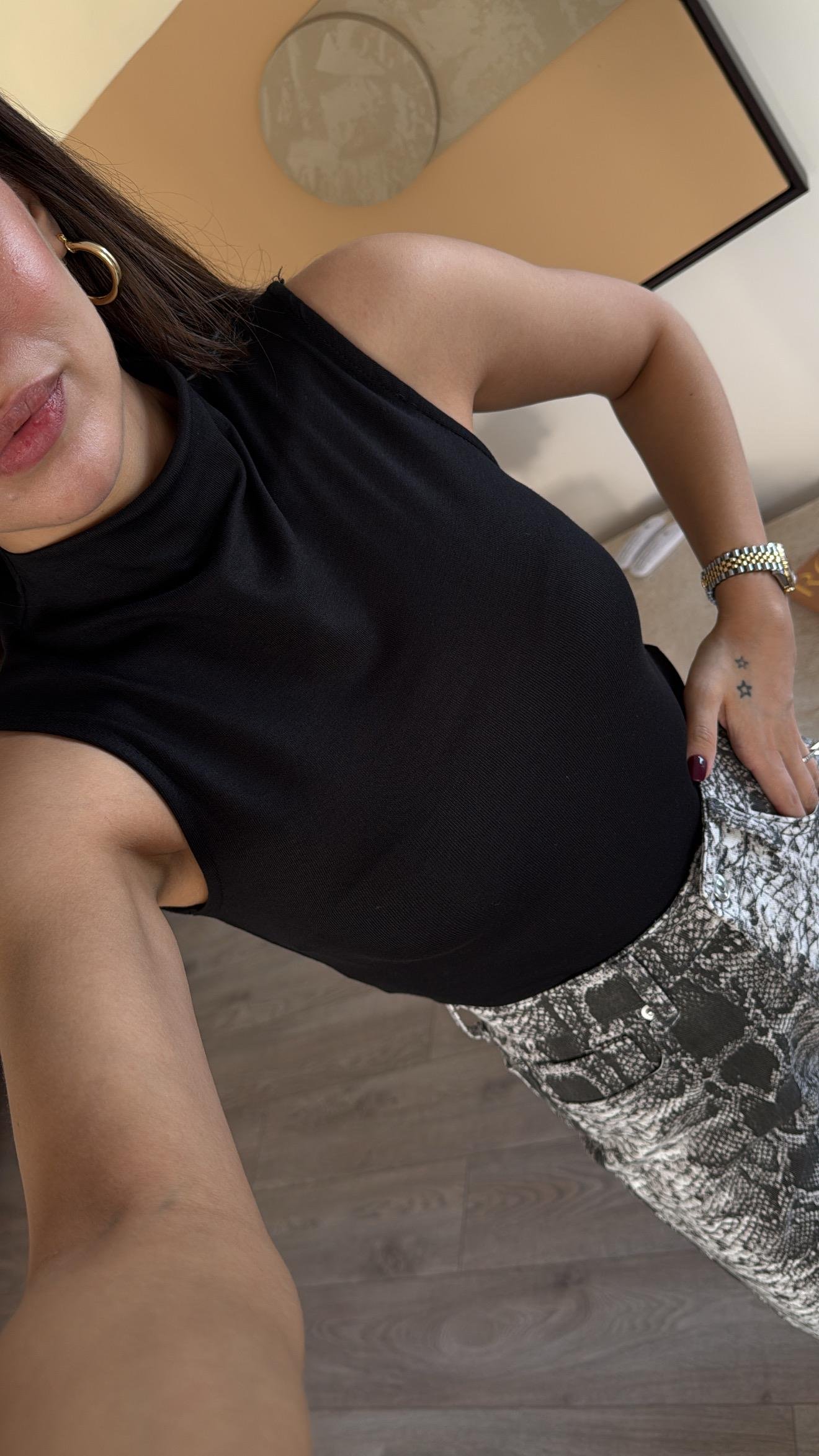 Siyah Yarım Balıkçı Yaka Modal Dilvin Atlet