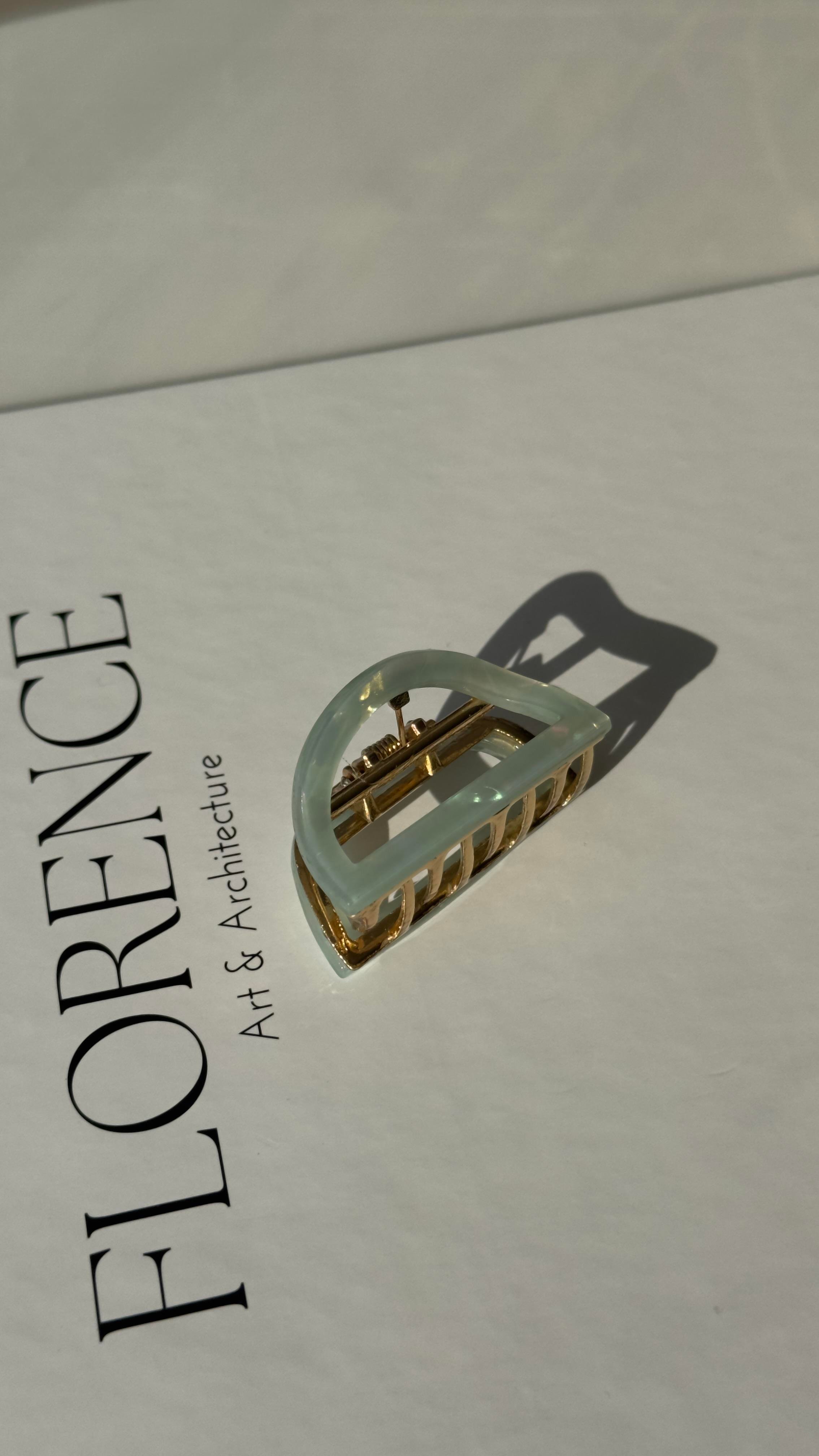 Su Yeşili Hologramlı Daire Mandal Toka