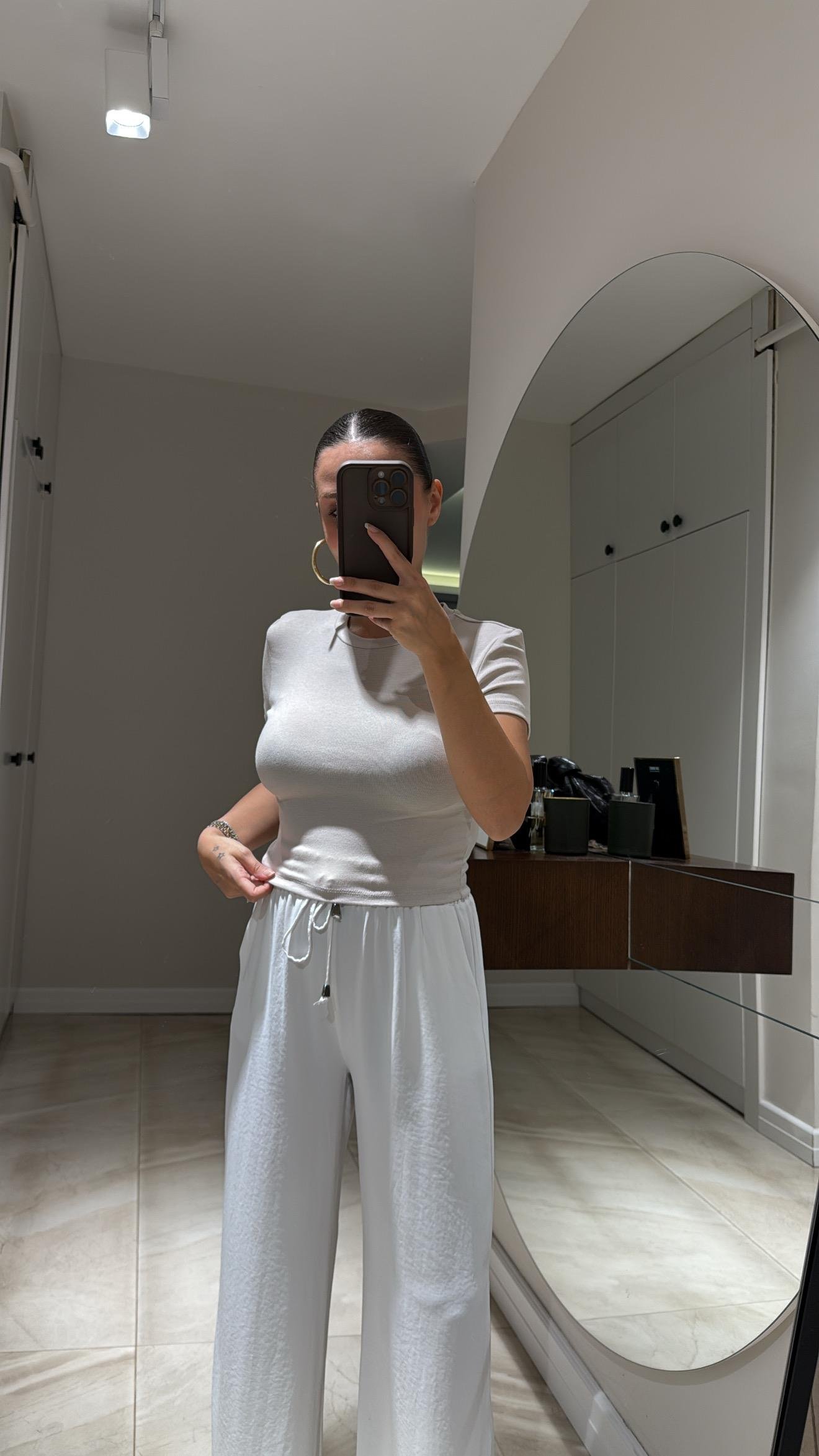 Taş Crop Basic Ravi Tshirt