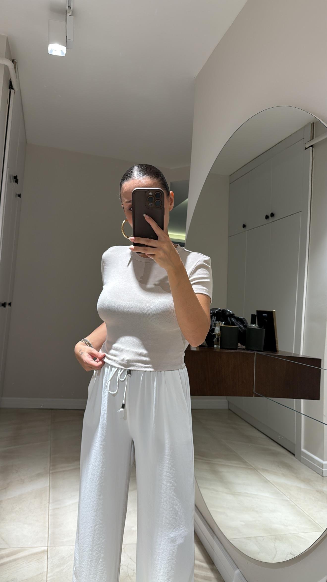 Taş Crop Basic Ravi Tshirt