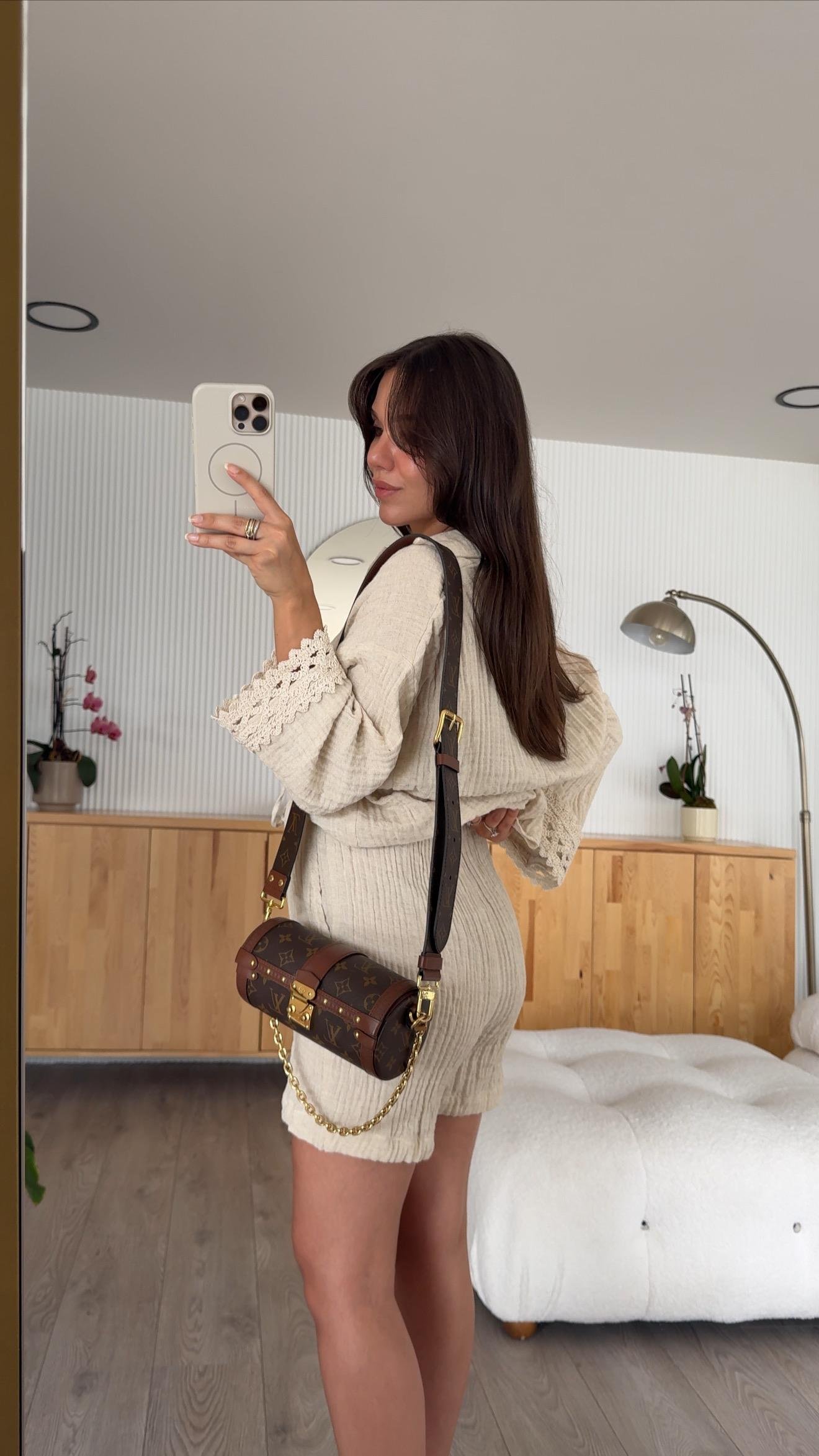 Taş Müslin Kumaş Gömlek Şort Takım