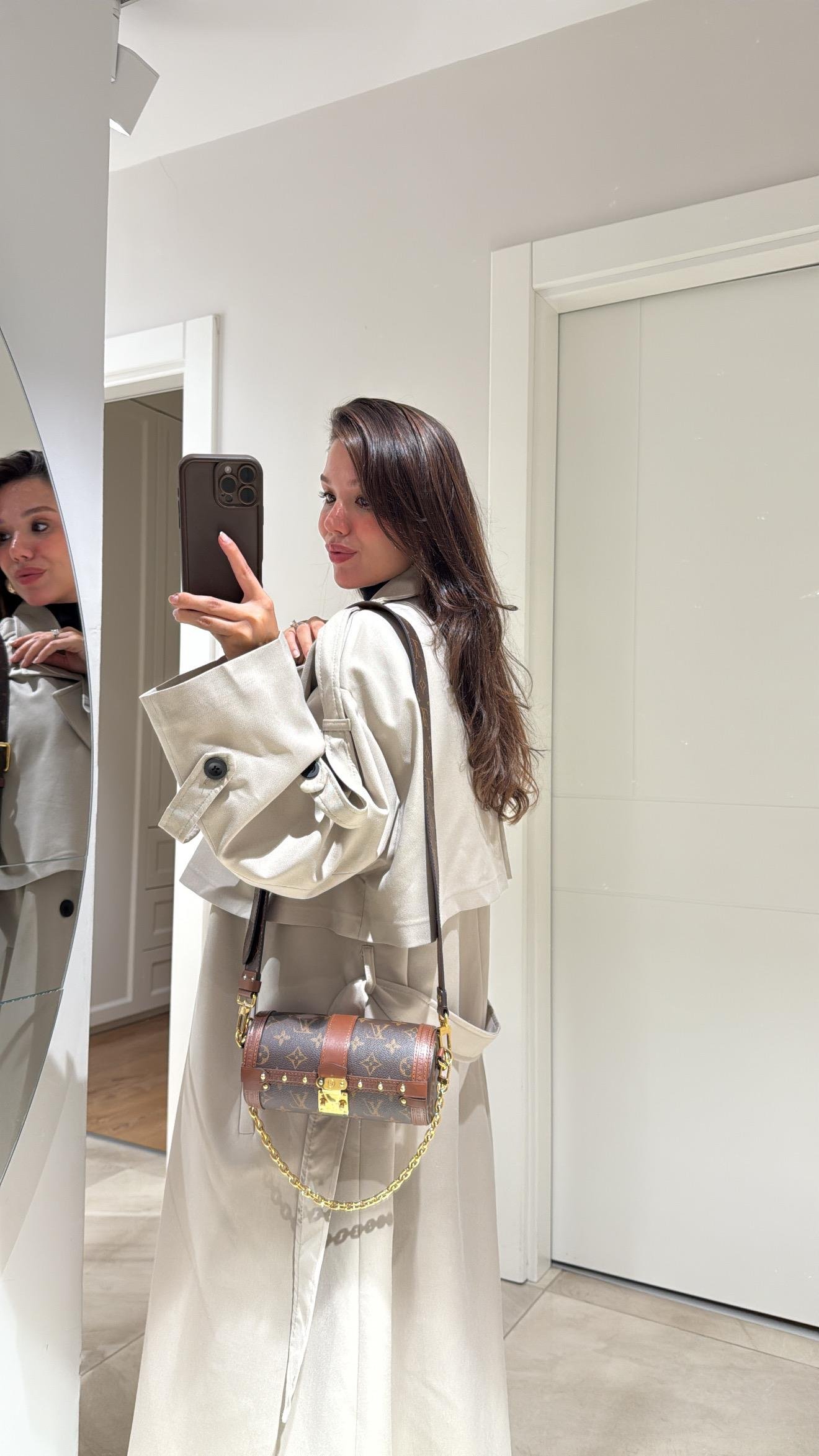 Taş Tokalı Premium Oversize Trenç