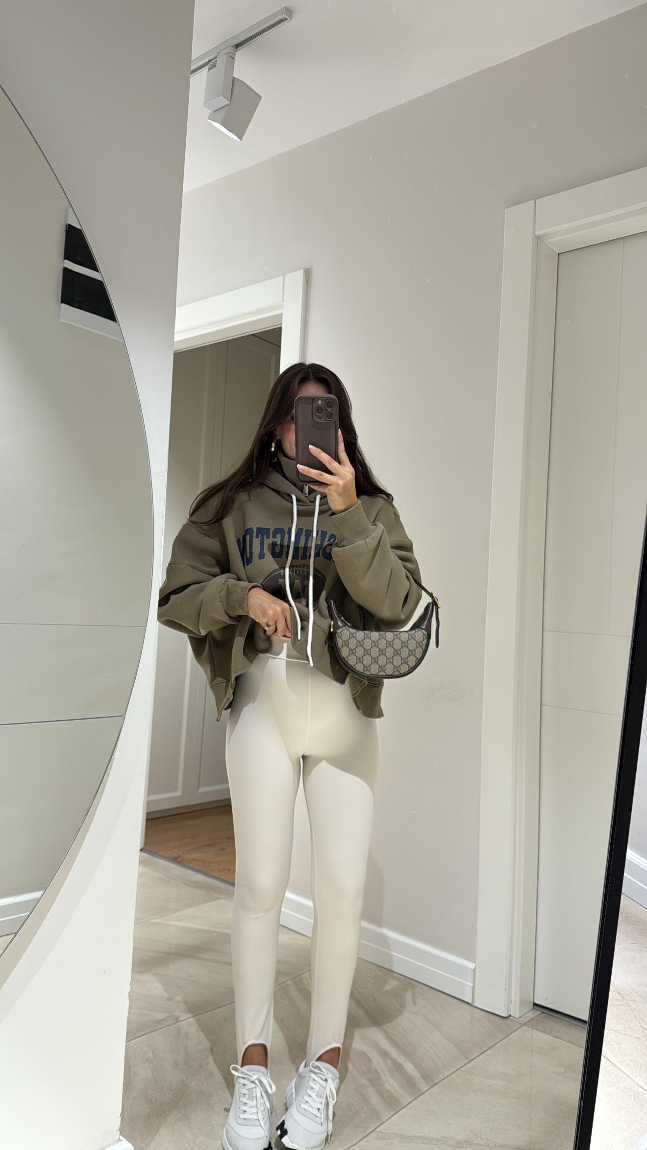 Taş Topuk Lastikli Tayt