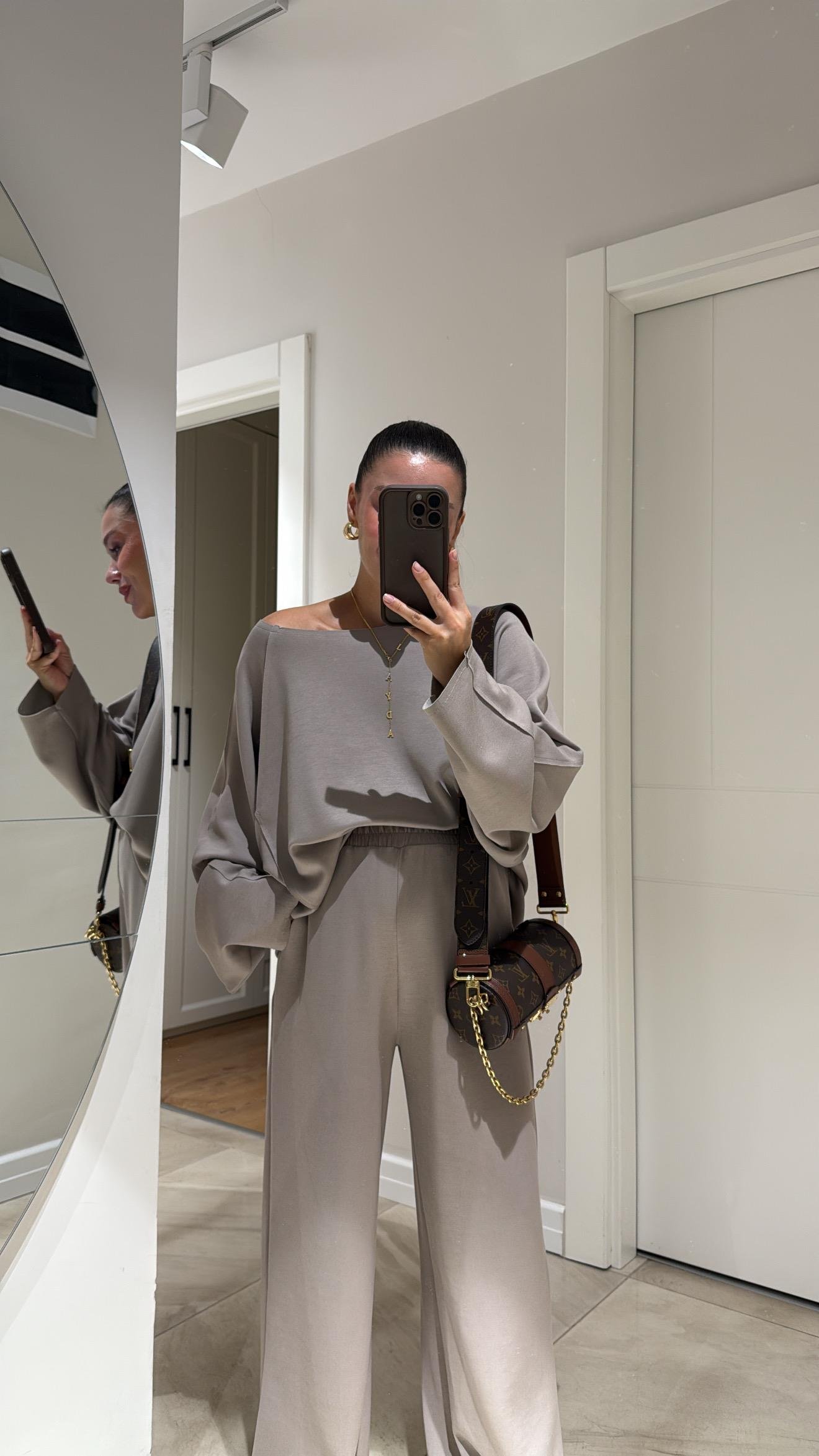 Vizon Kesik Detaylı Sweat Modal Takım