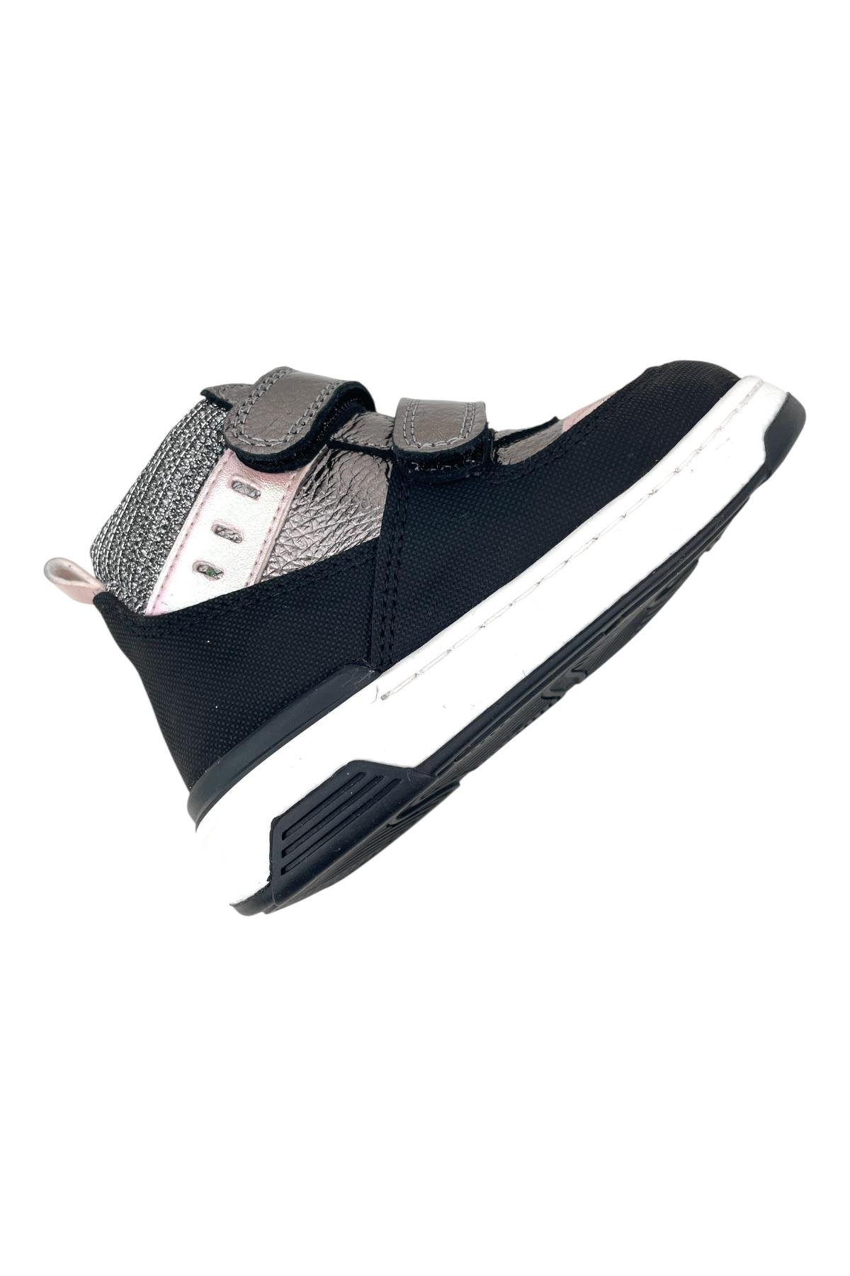 Angela Kız Bebe Deri Bot Çelik