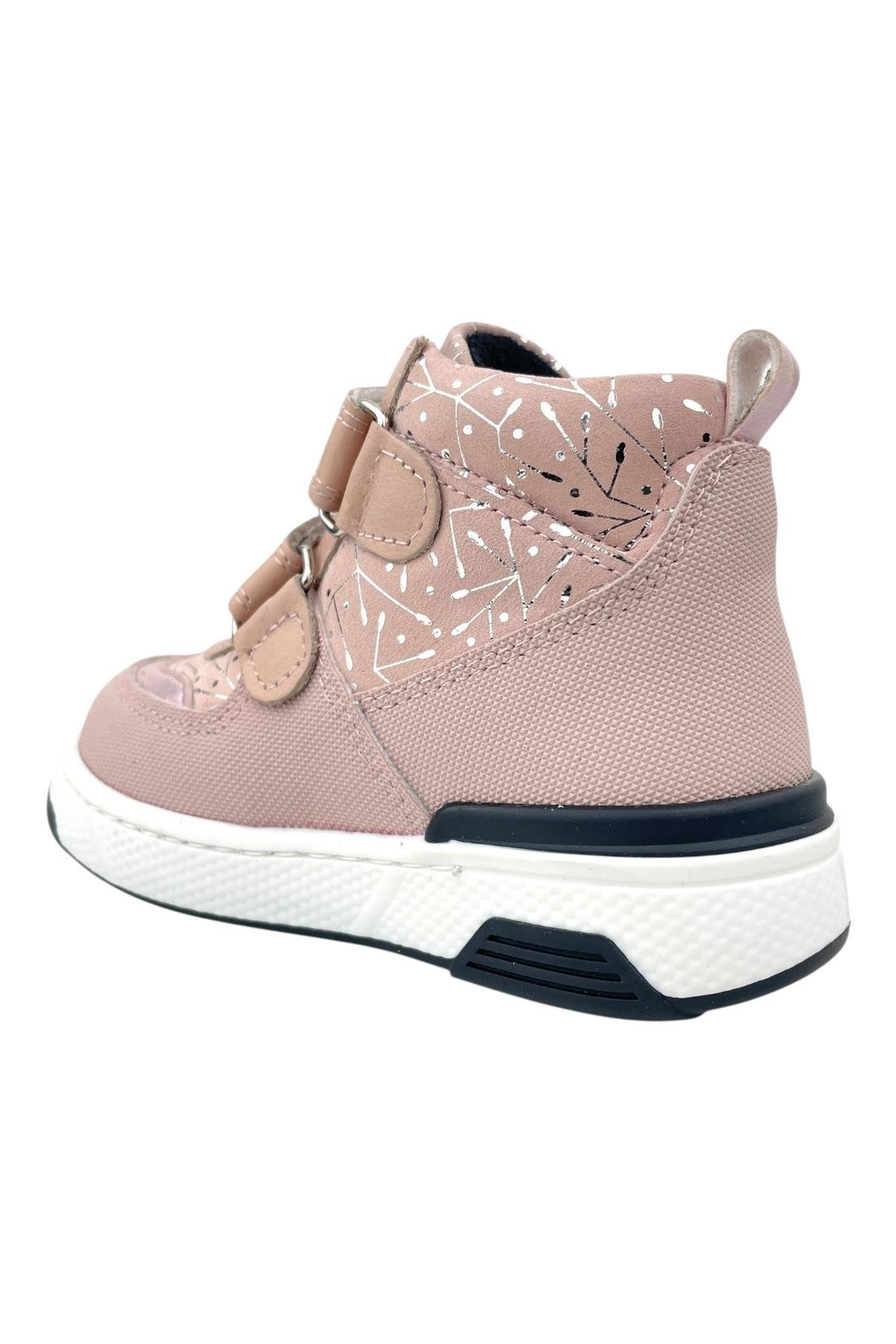 Angela Kız Bebe Deri Bot Pudra