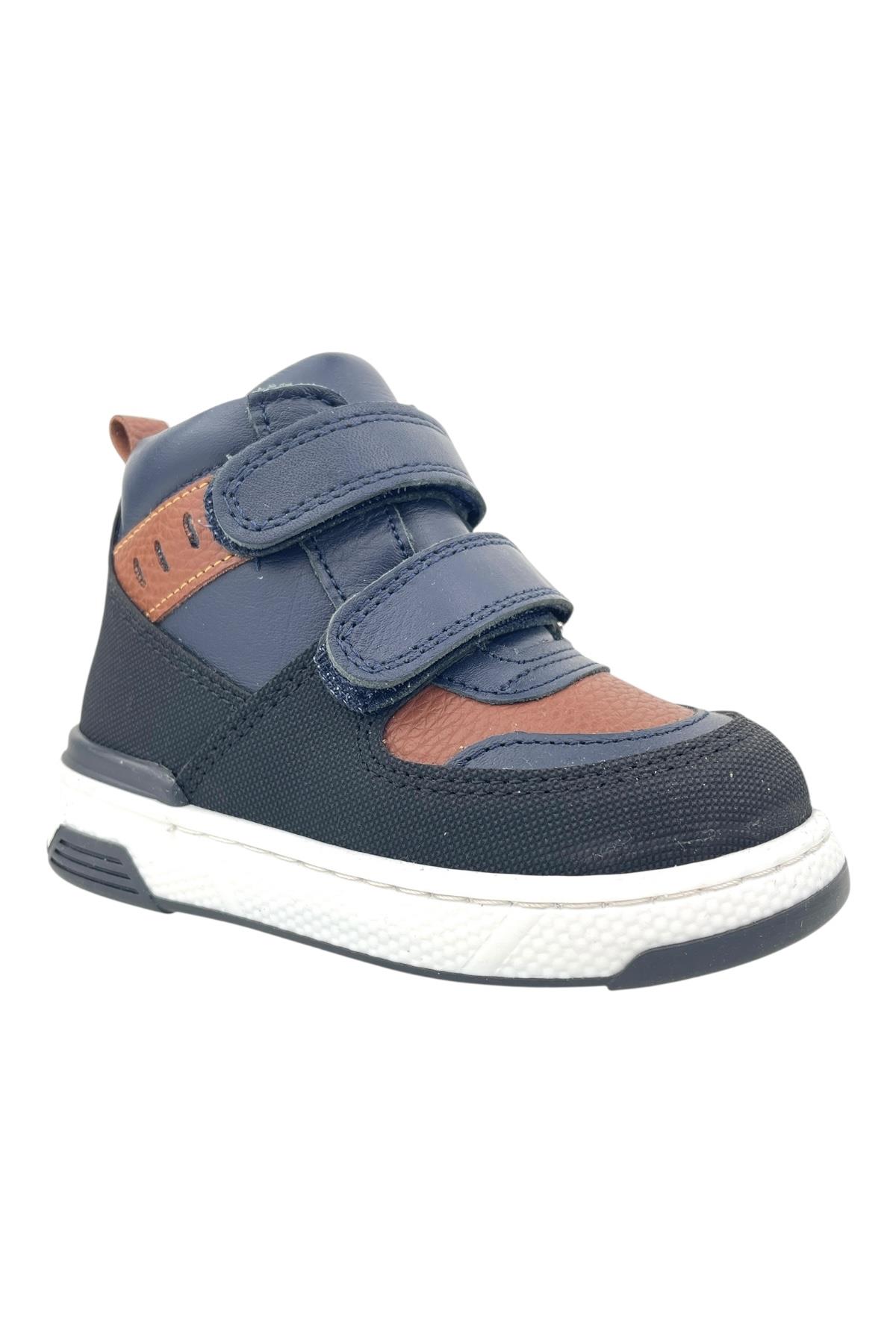 Carlos Erkek Bebe Deri Bot Lacivert