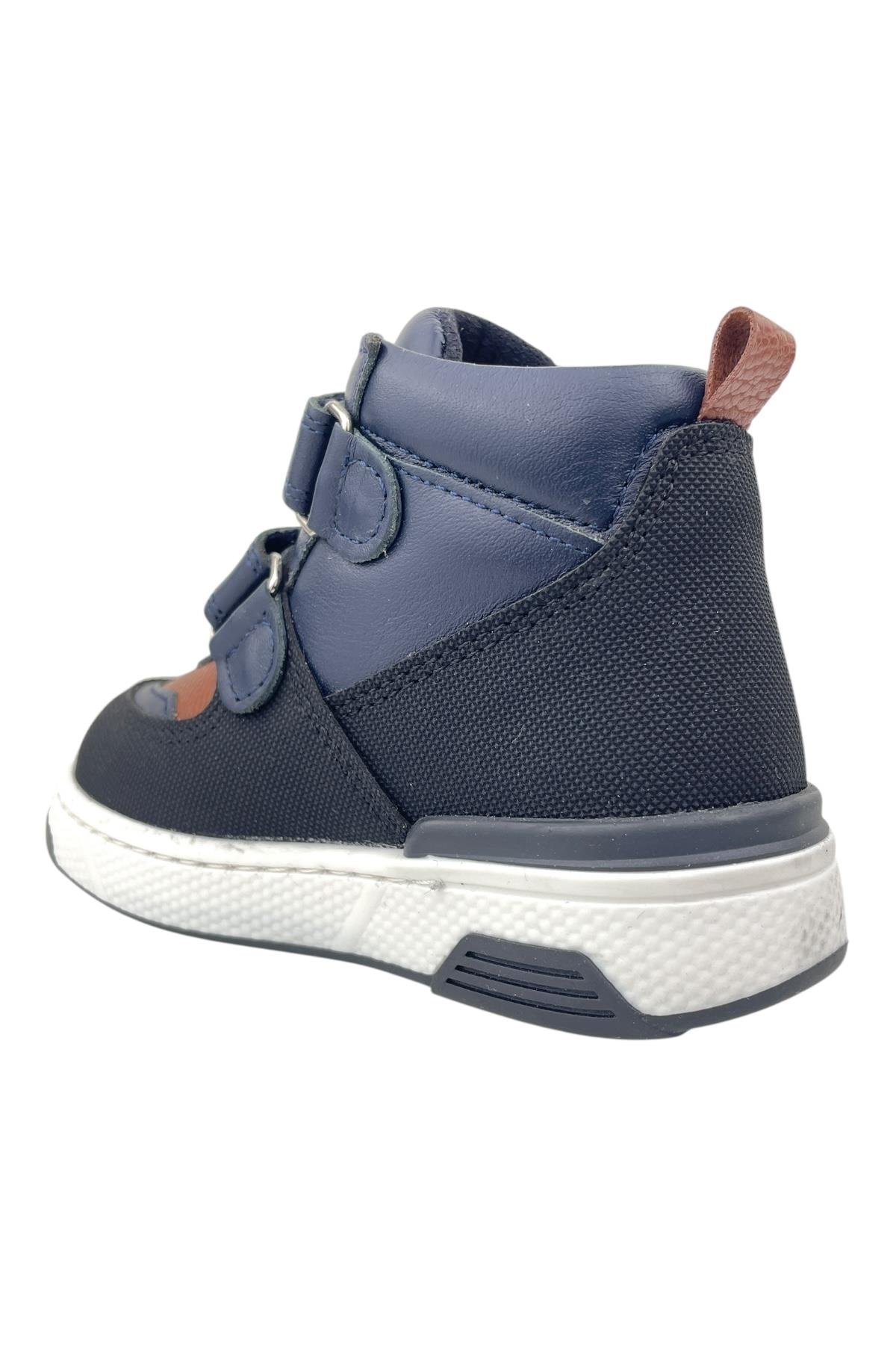 Carlos Erkek Bebe Deri Bot Lacivert