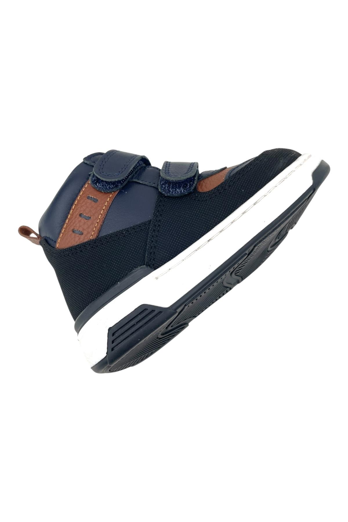 Carlos Erkek Bebe Deri Bot Lacivert