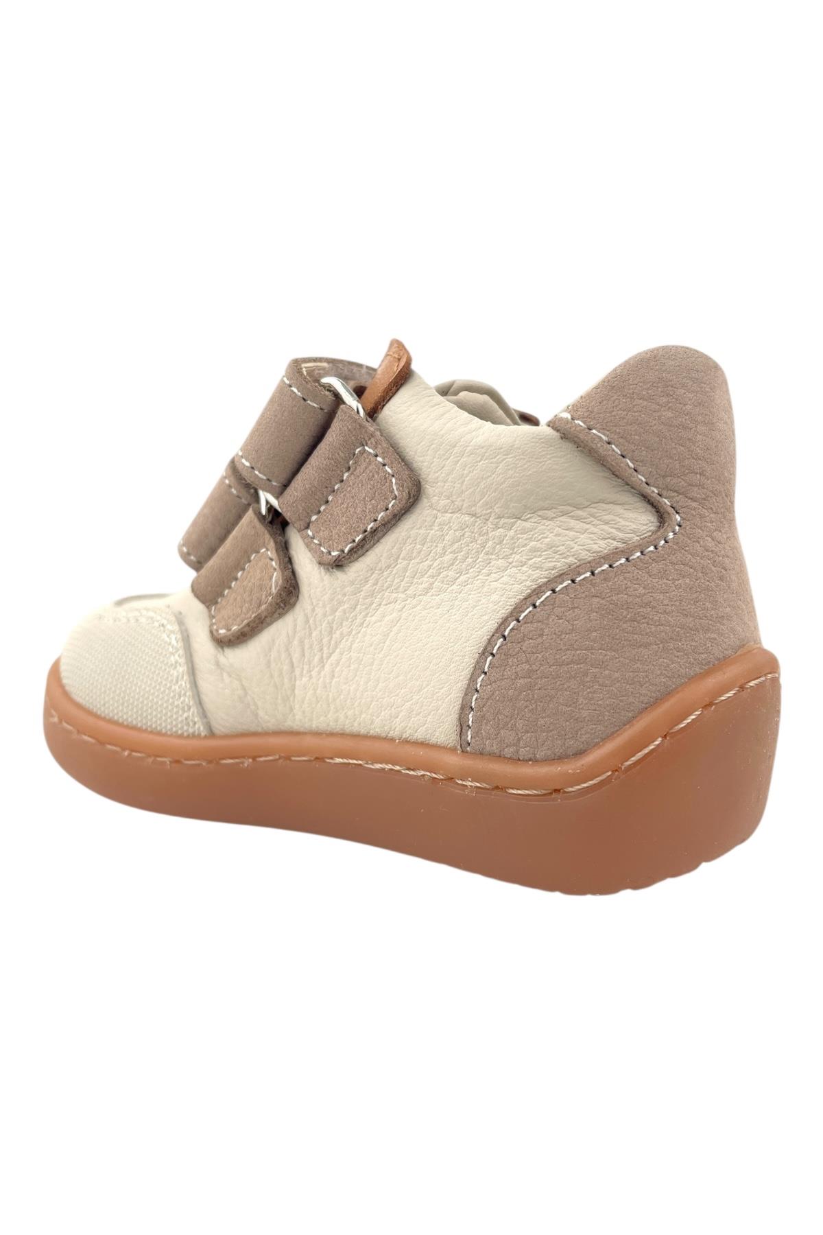 Chico Cırtlı Hafif Deri Bot Bej-Yeşil