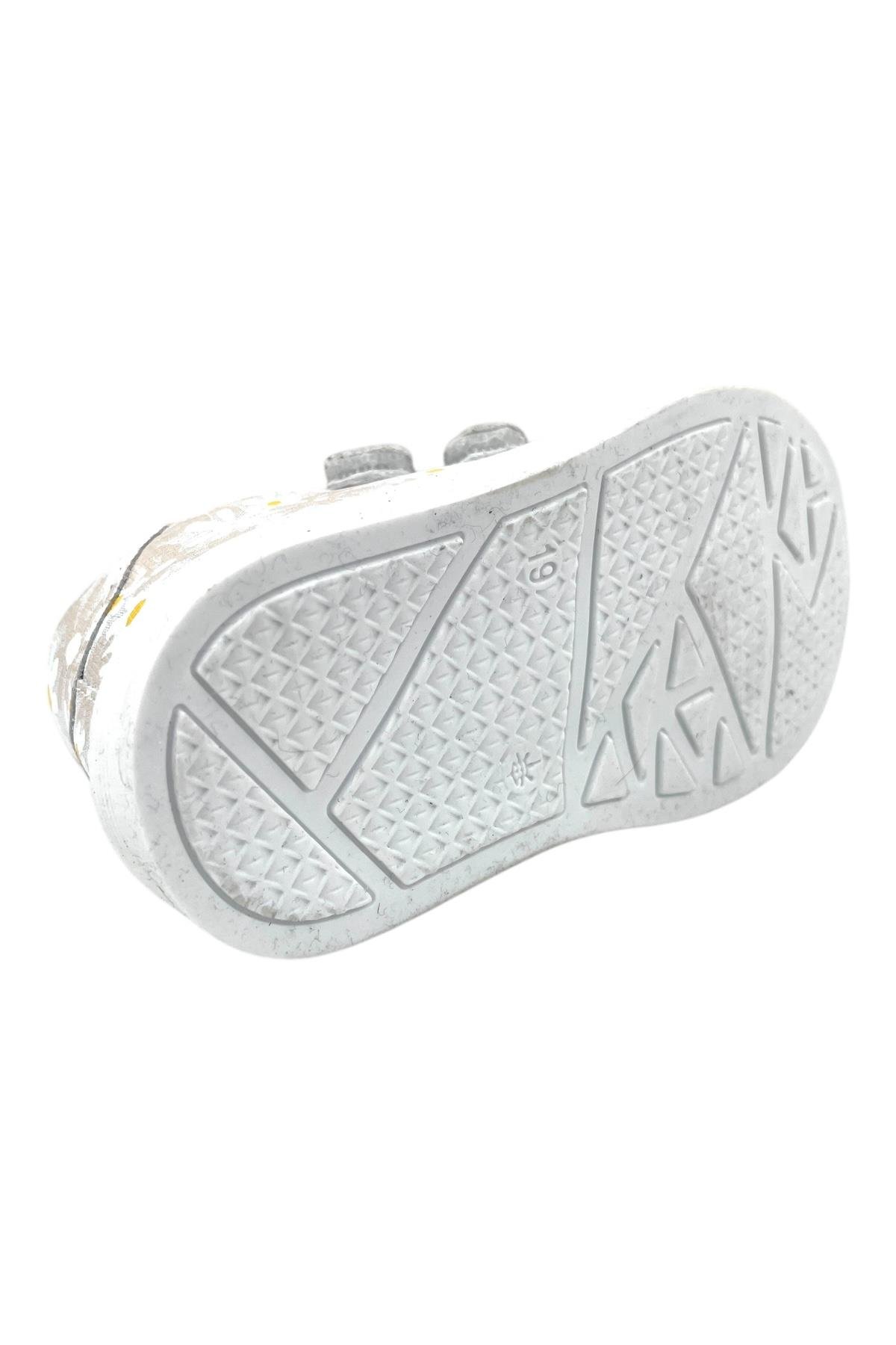 Çiko İlk Adım Kız Bebek Spor Ayakkabı Beyaz-Sarı