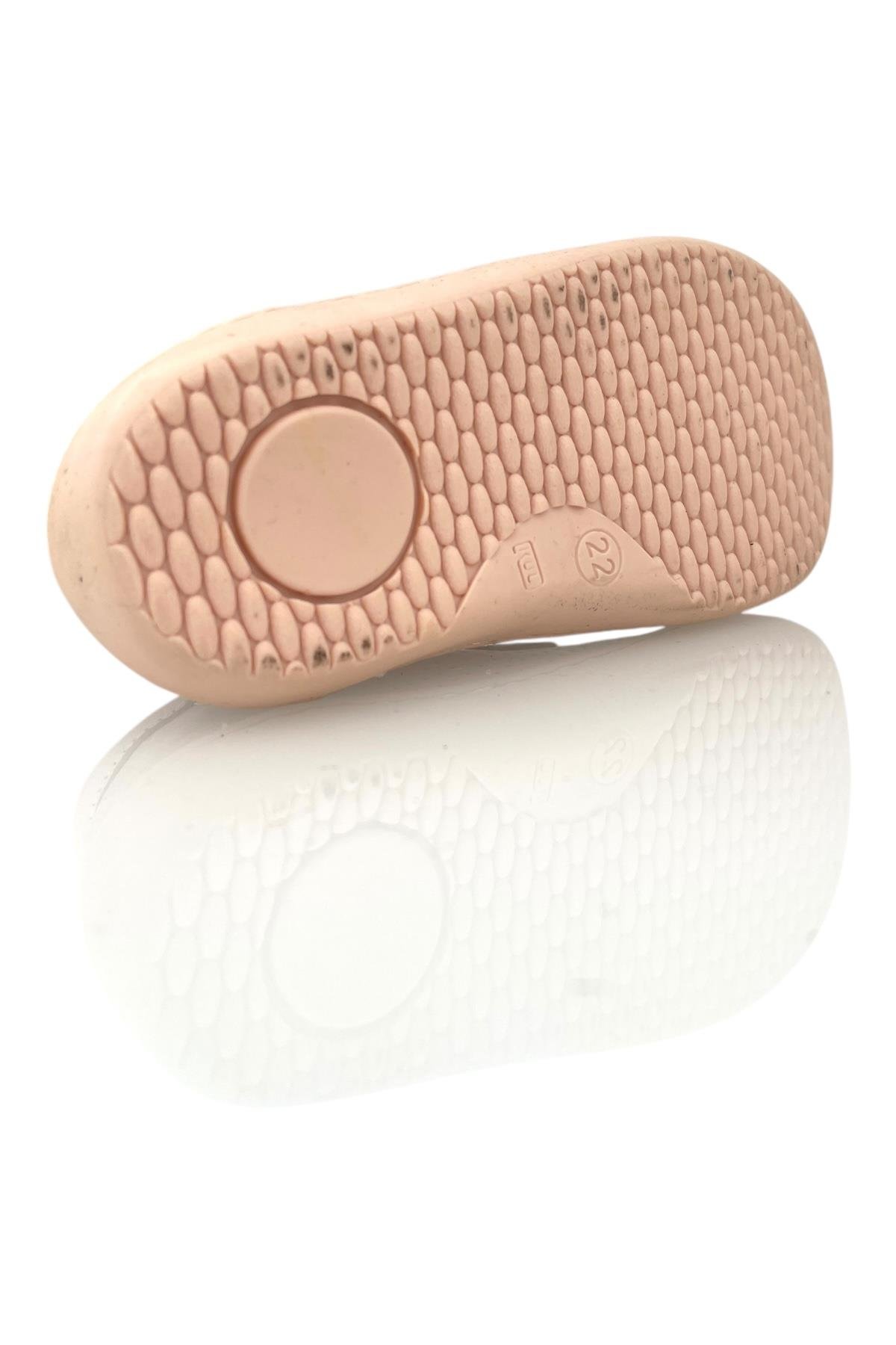 Circus Deri ve Ortopedik Hafif Tabanlı Çocuk Ayakkabısı Pudra