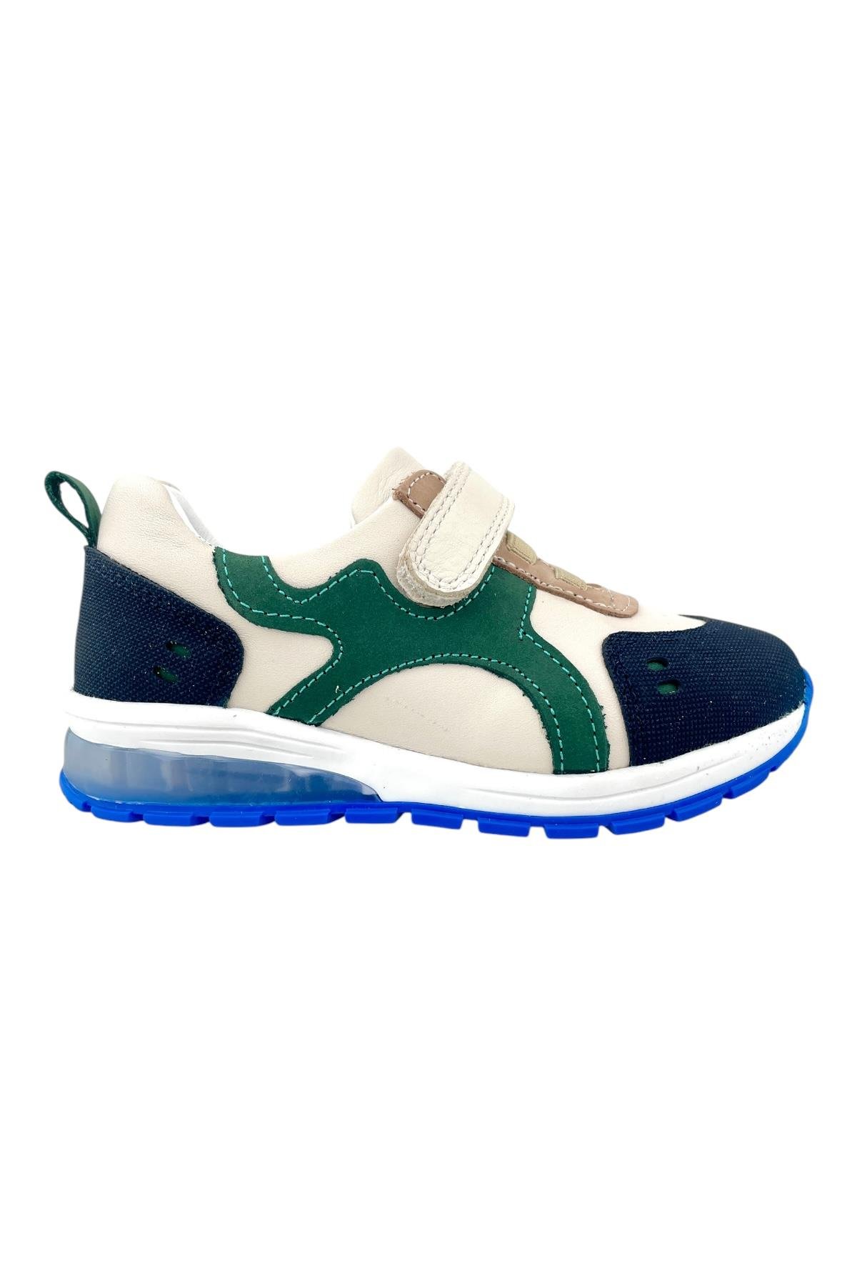 Deri ve Ortopedik Destekli Işıklı Deri Ayakkabı Bej