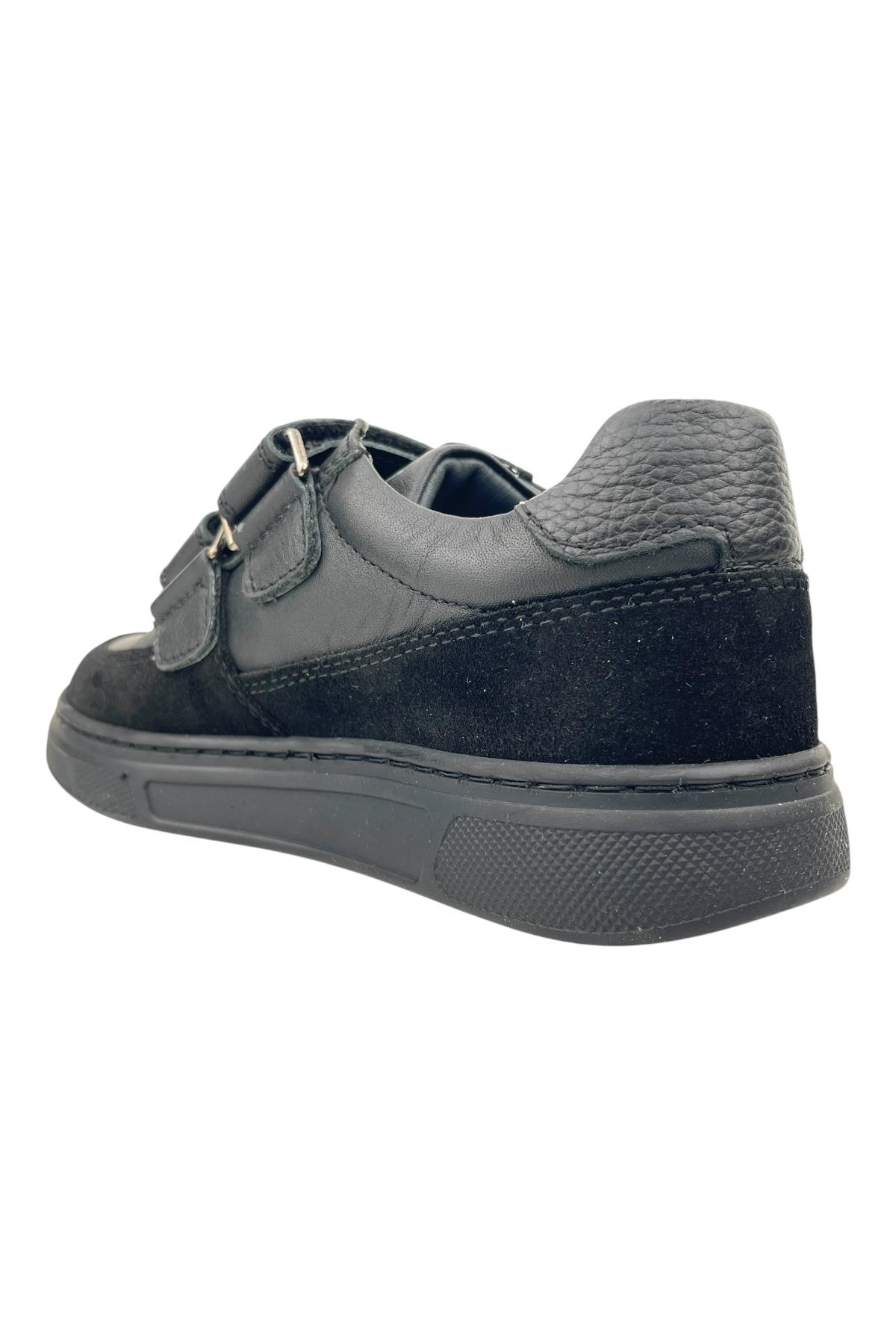 Dutch Siyah Deri Okul Ayakkabısı Siyah