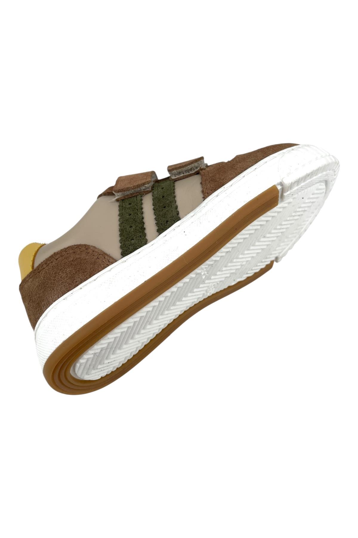 Español Erkek Çocuk Deri Günlük Ayakkabı Latte