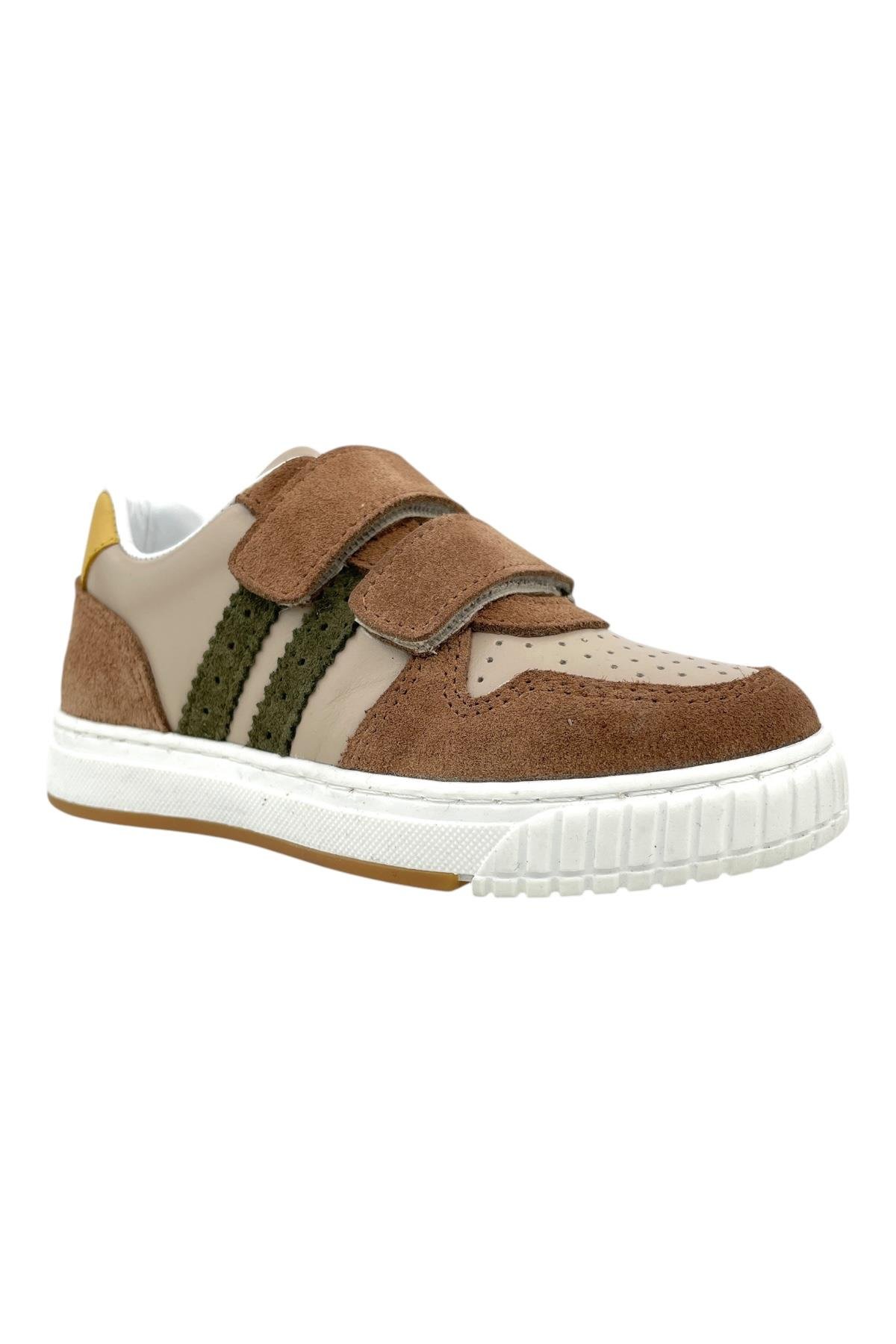 Español Erkek Çocuk Deri Günlük Ayakkabı Latte