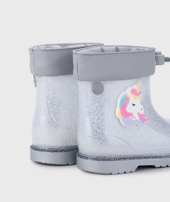 Igor Bimbi Unicornio Glitter Yağmur Çizmesi Gümüş