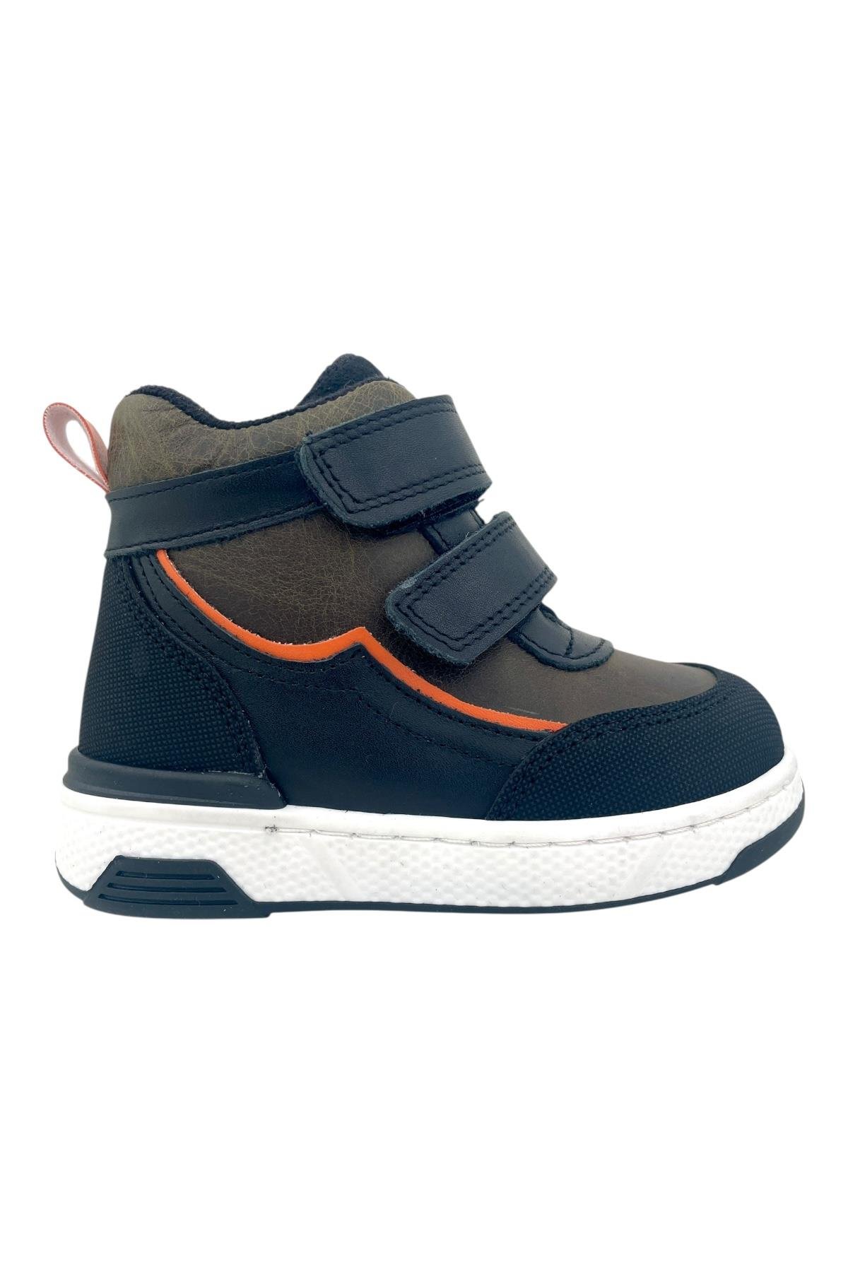 Iron Erkek Çocuk Deri ve Ortopedik Bot Kahverengi