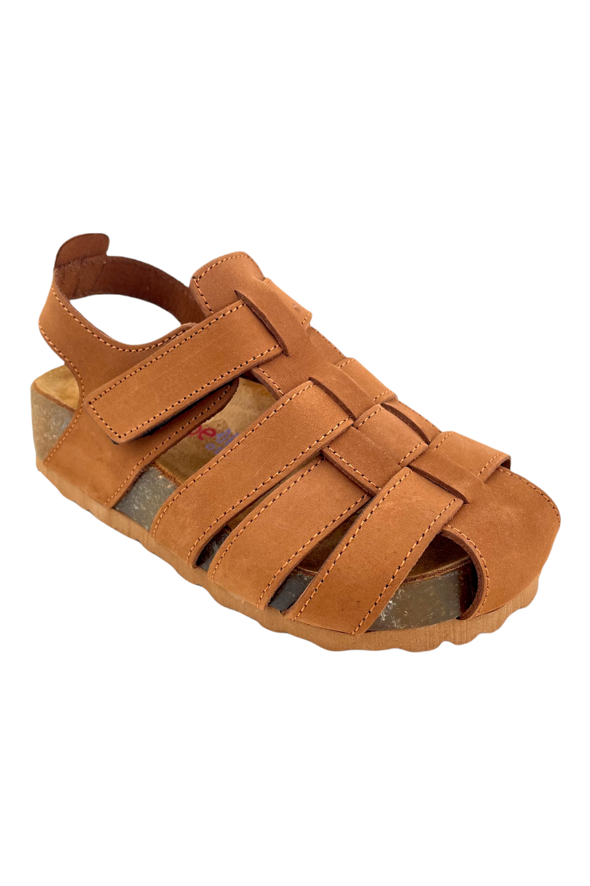 Işıklı ve Mantar Taban Erkek Çocuk Sandalet Taba