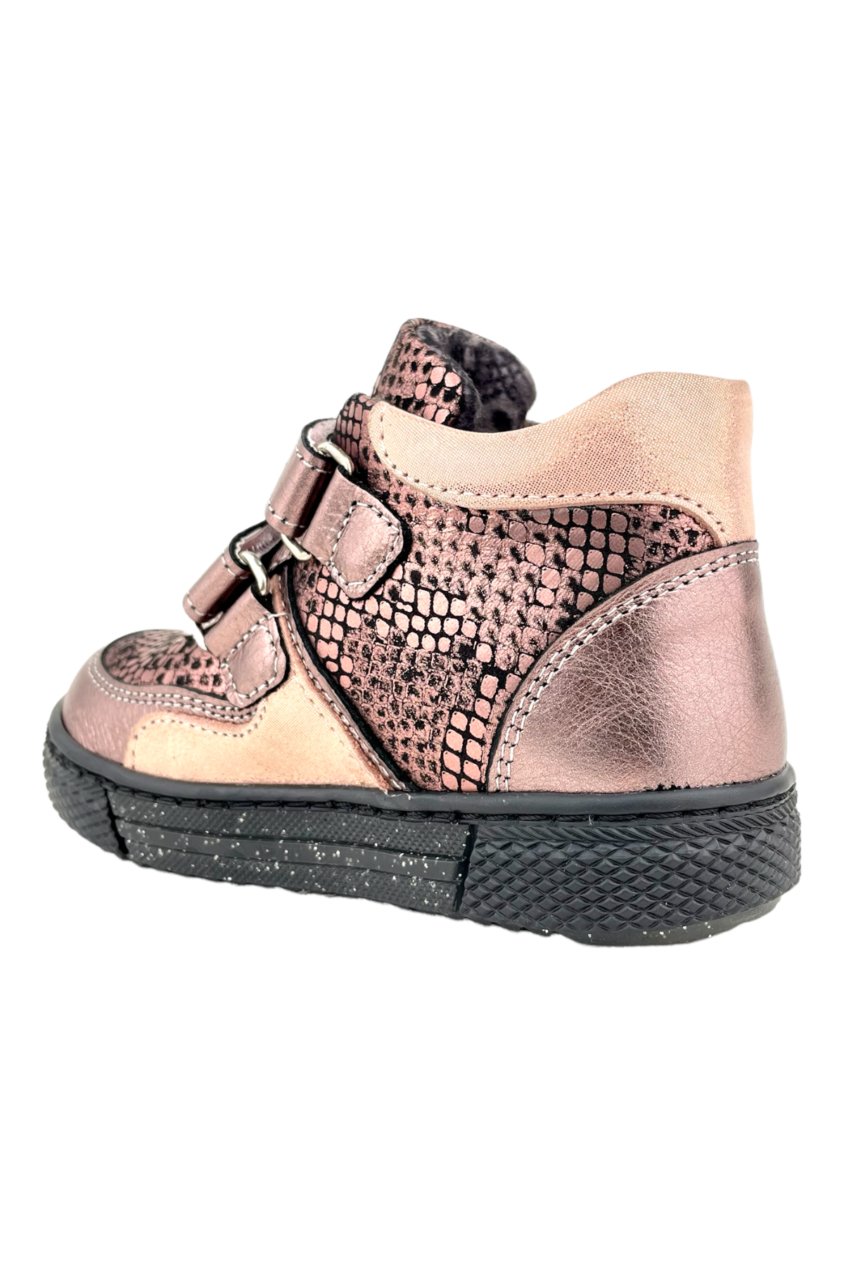 Kalpli Hakiki Deri Kız Çocuk Botu Mercan