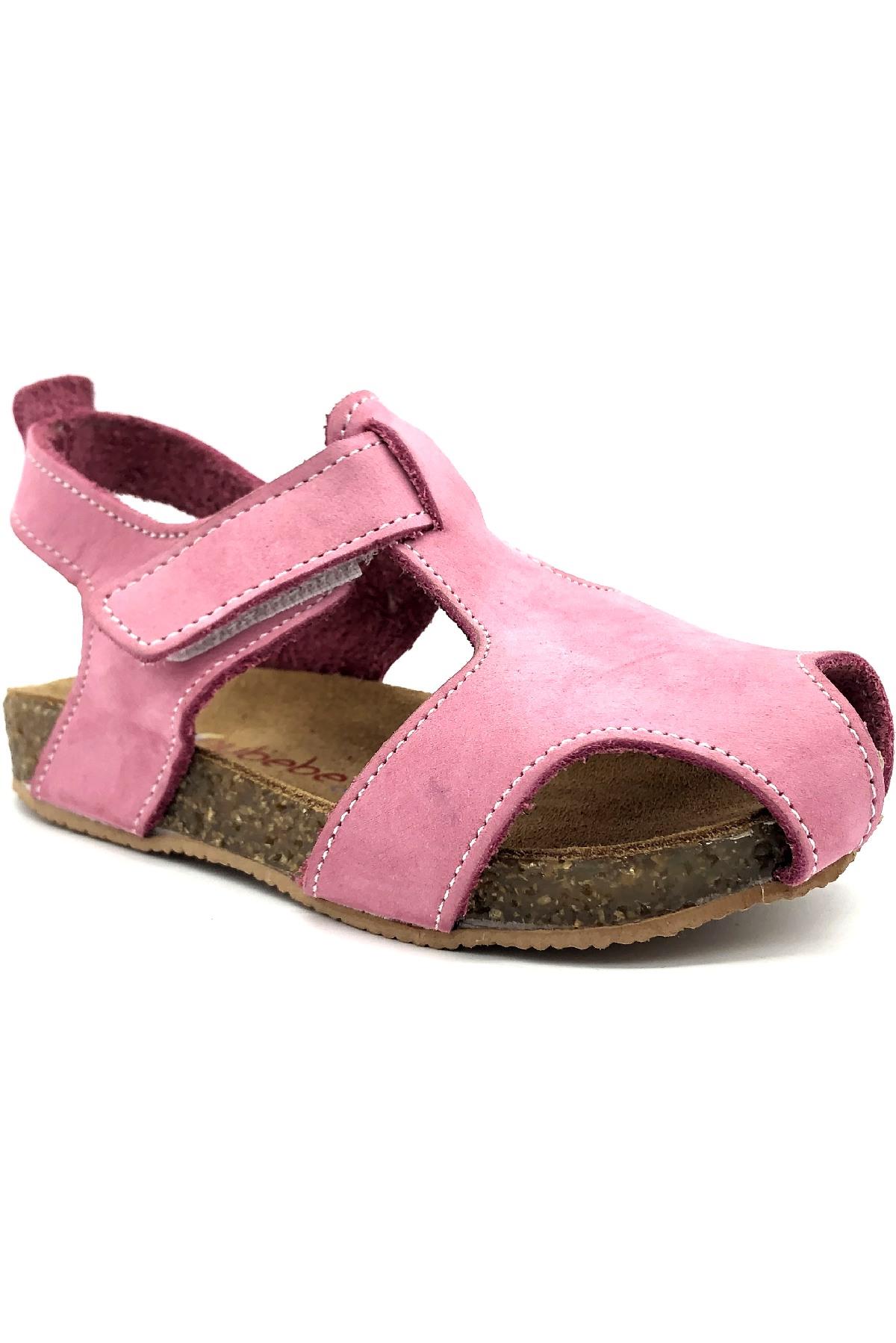 Kapalı Mantar Taban Erkek Çocuk Sandaleti Pembe
