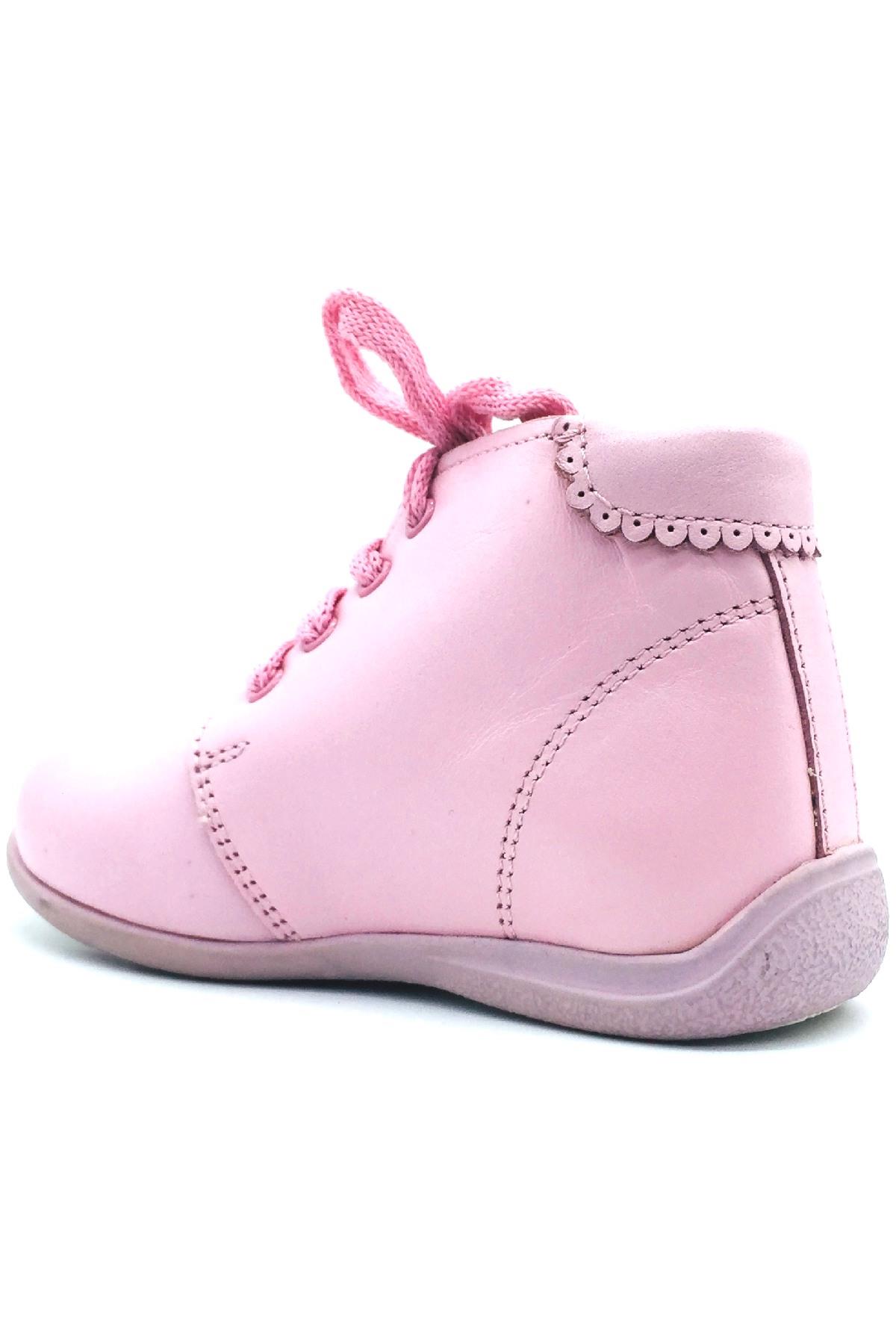 Kışlık Bağcıklı İlk Adım Botu  Pembe
