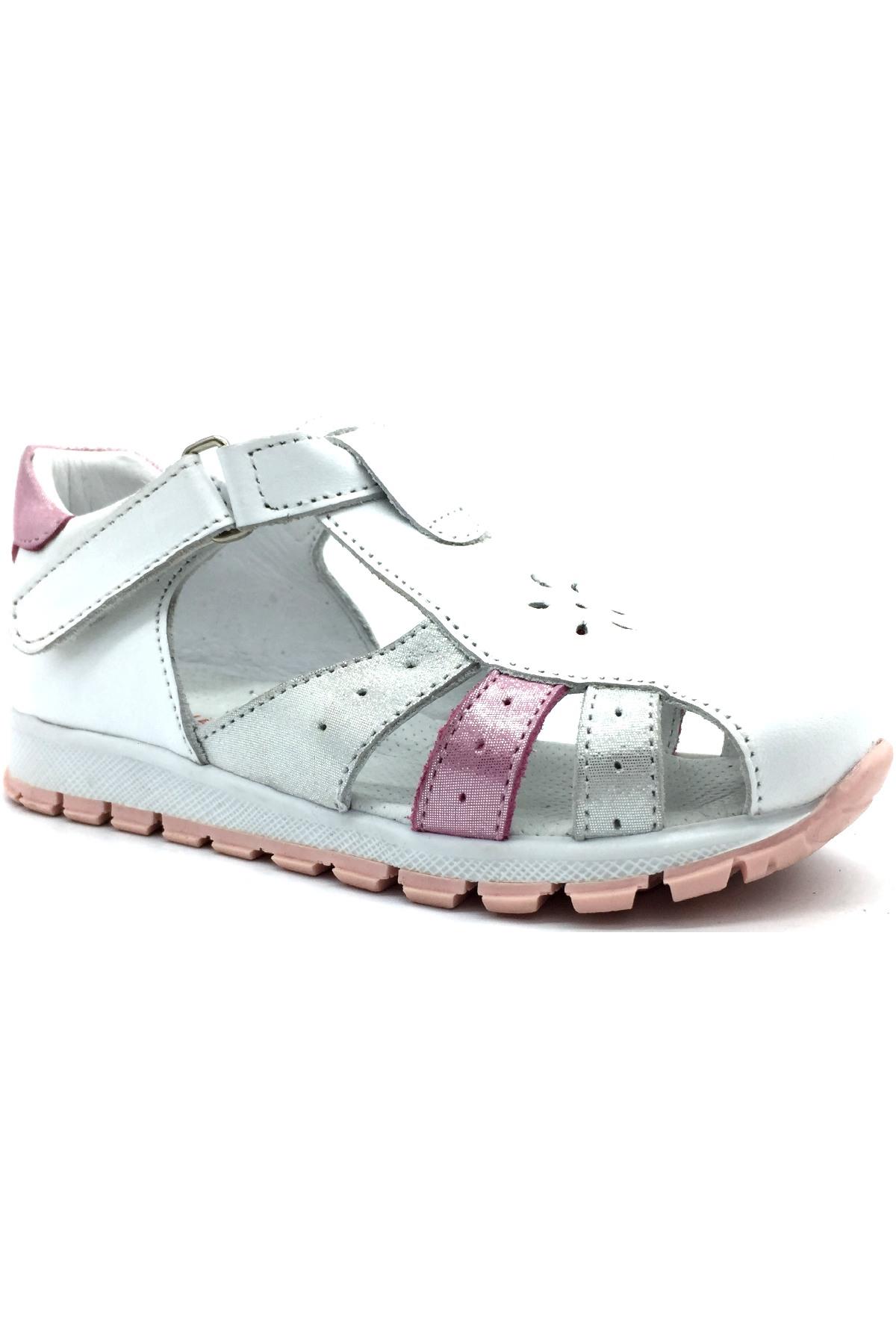 Kız Çocuk Delikli Spor Sandalet Beyaz