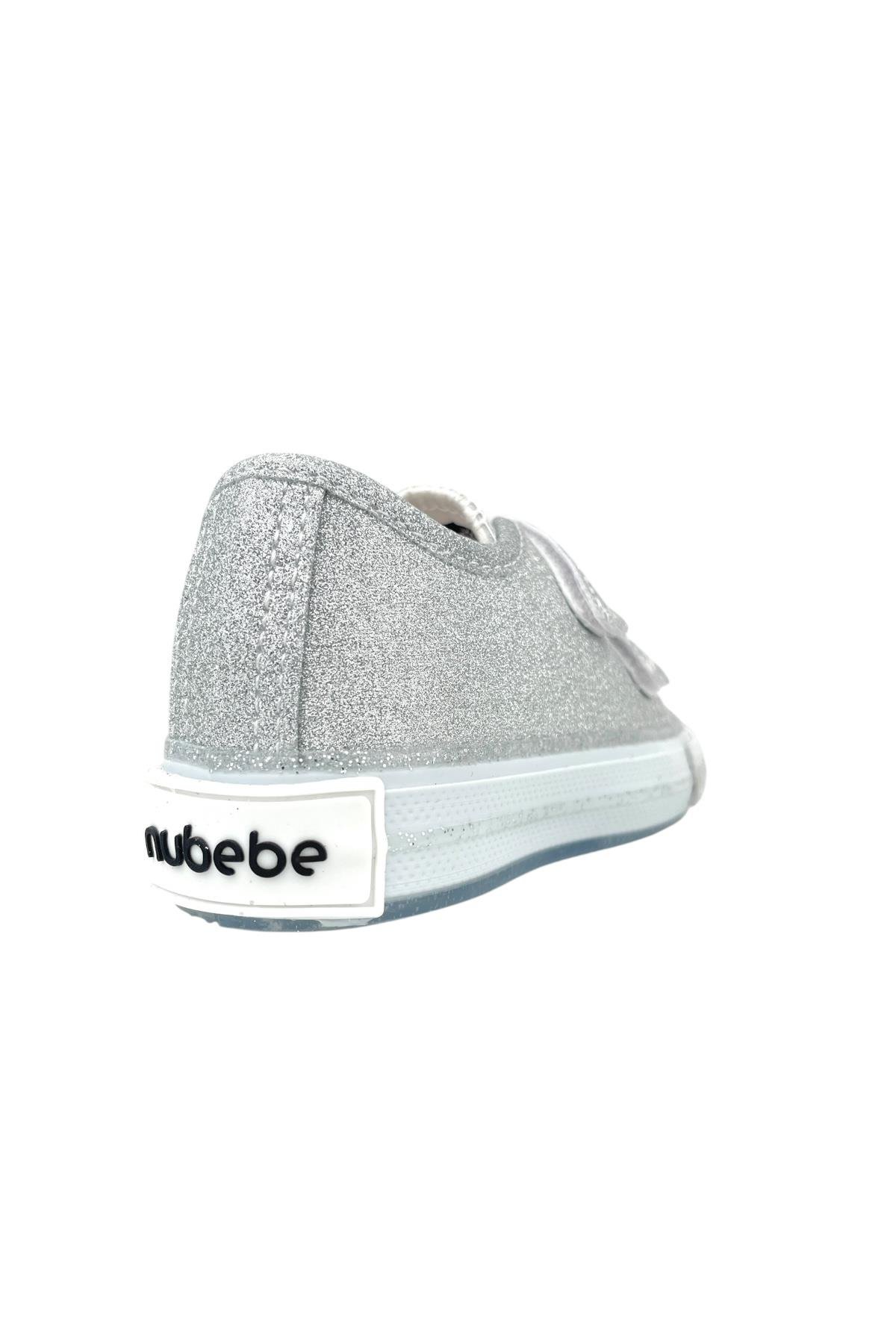 Kız Çocuk Işıklı Keten Ayakkabı Lame Sim