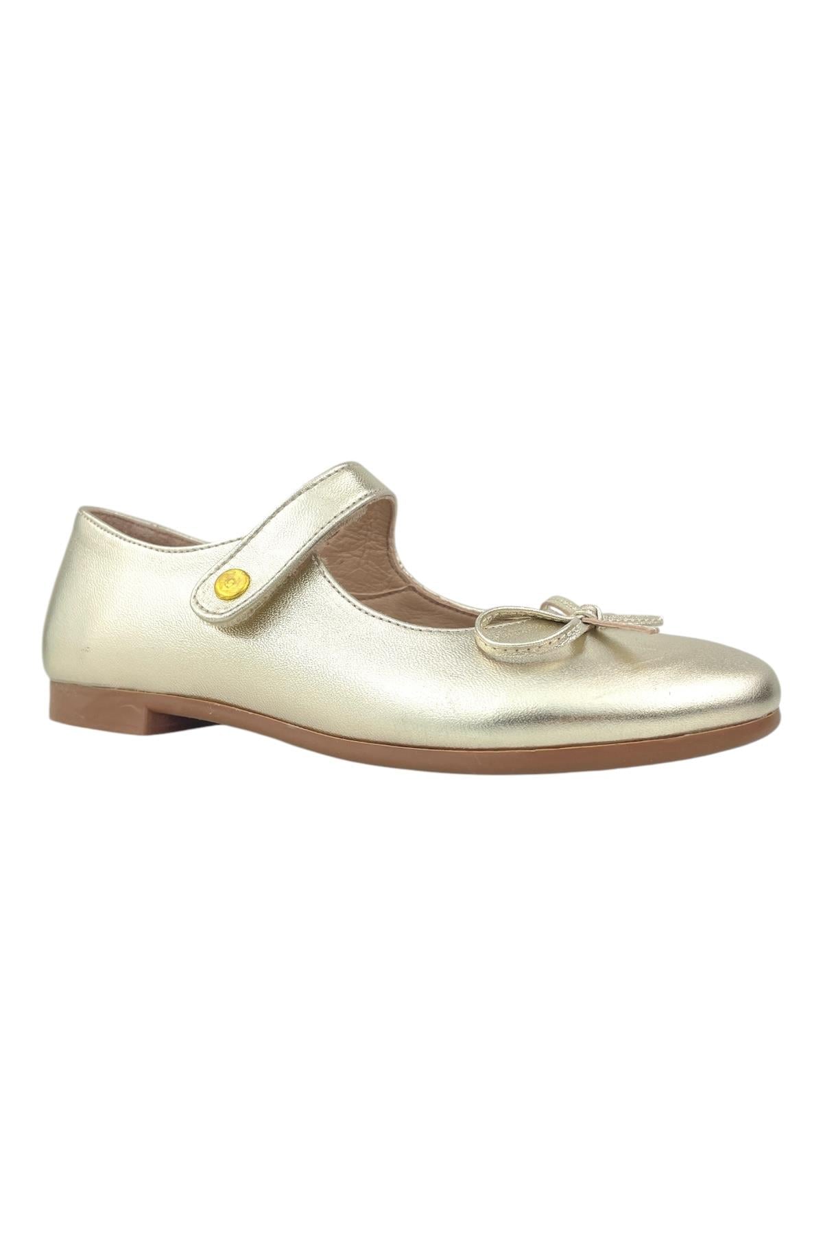 Lady Mary Minik Fiyonklu Elegant Babet Dore