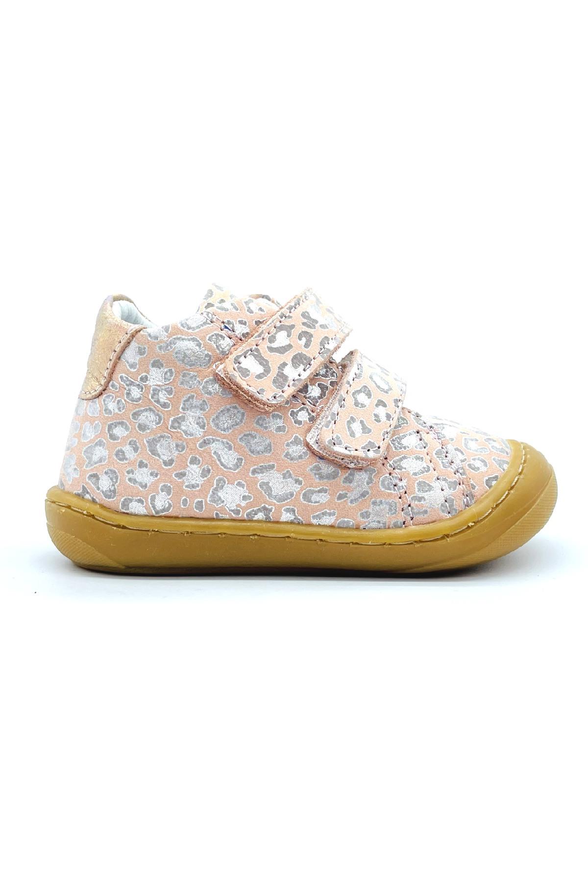 Leopar İlk Adım Ayakkabısı Pembe