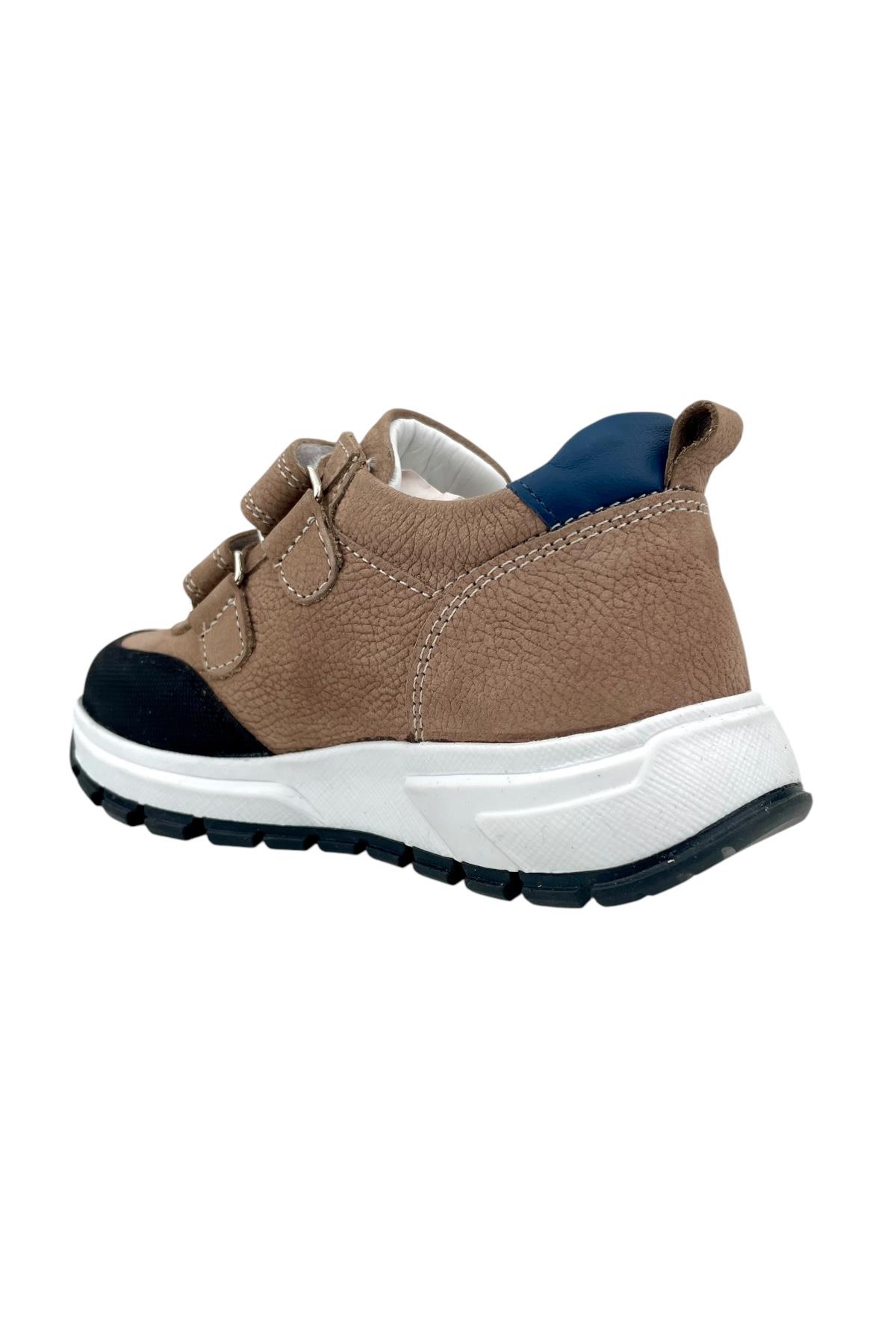 Marmara Çift Cırtlı Deri Geniş Kalıp Günlük Ayakkabı Kum