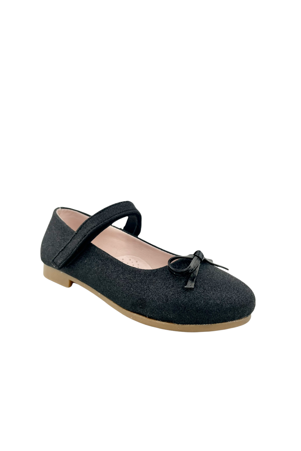 Minik Fiyonklu Klasik Kız Çocuk Babeti Siyah Sim