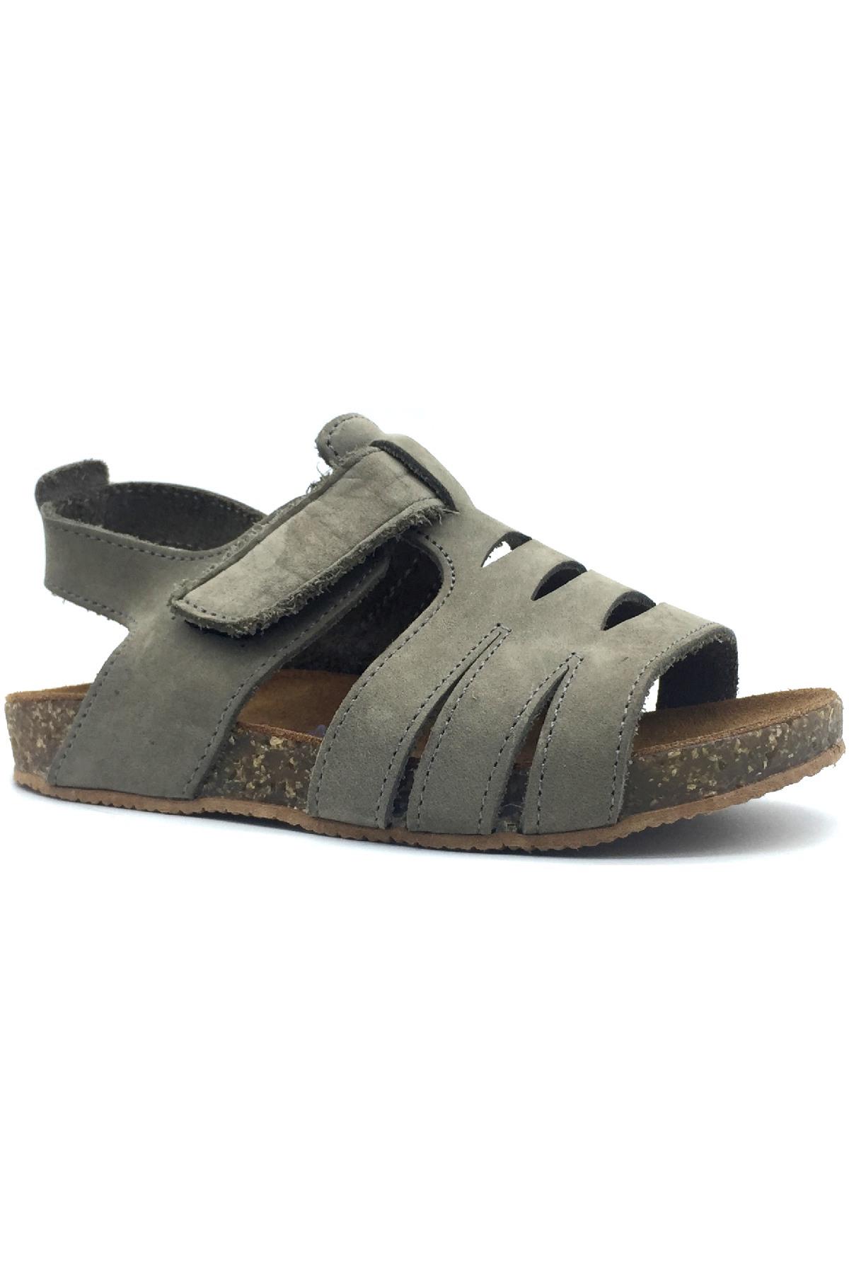 Ocks Mantar Taban Çocuk Sandaleti Gri