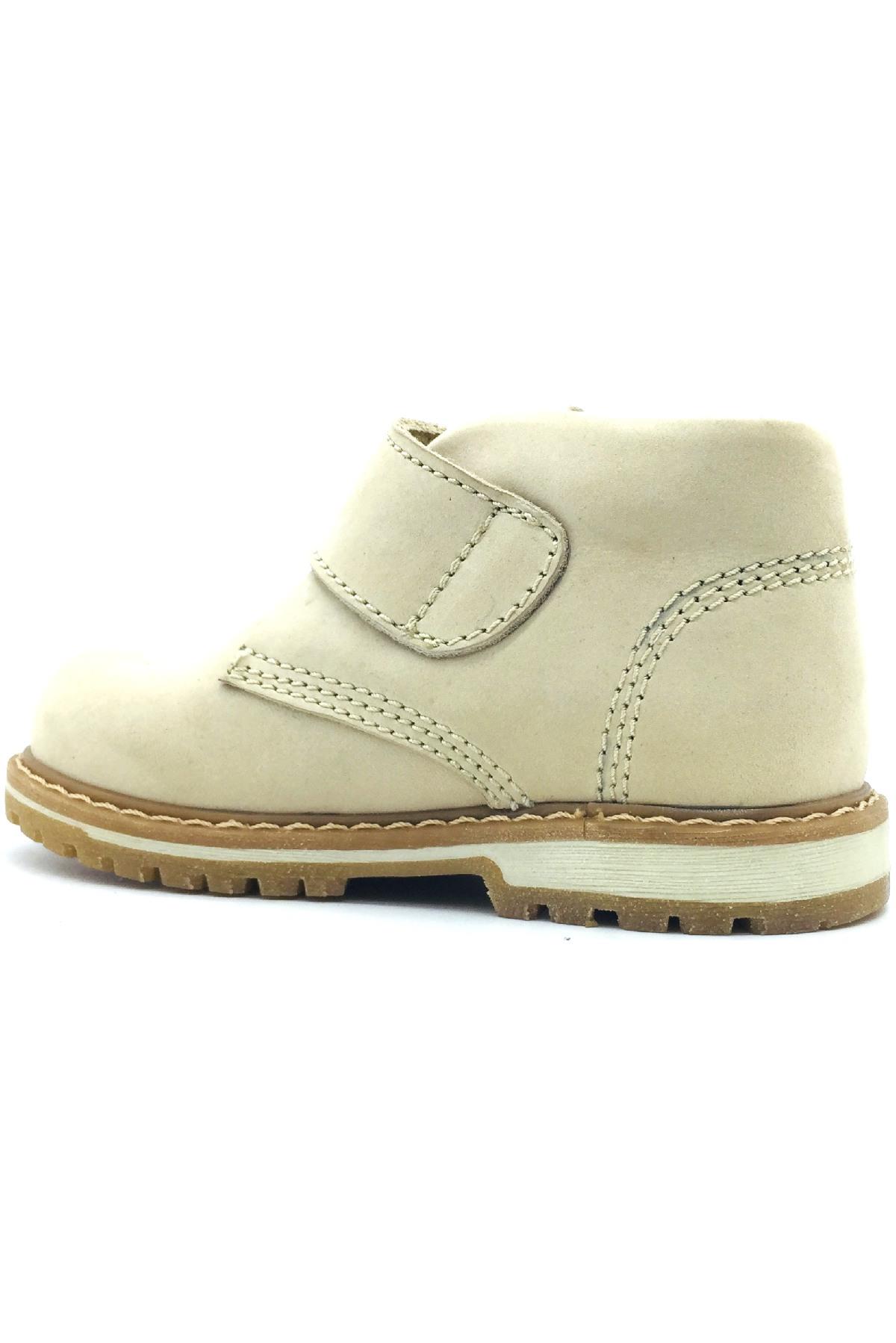 Ortopedik Deri Erkek Çocuk Botu Bej