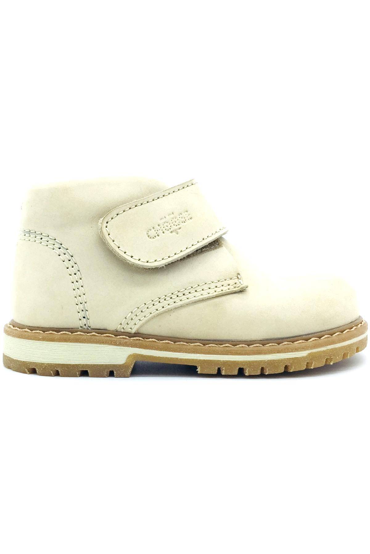 Ortopedik Deri Erkek Çocuk Botu Bej