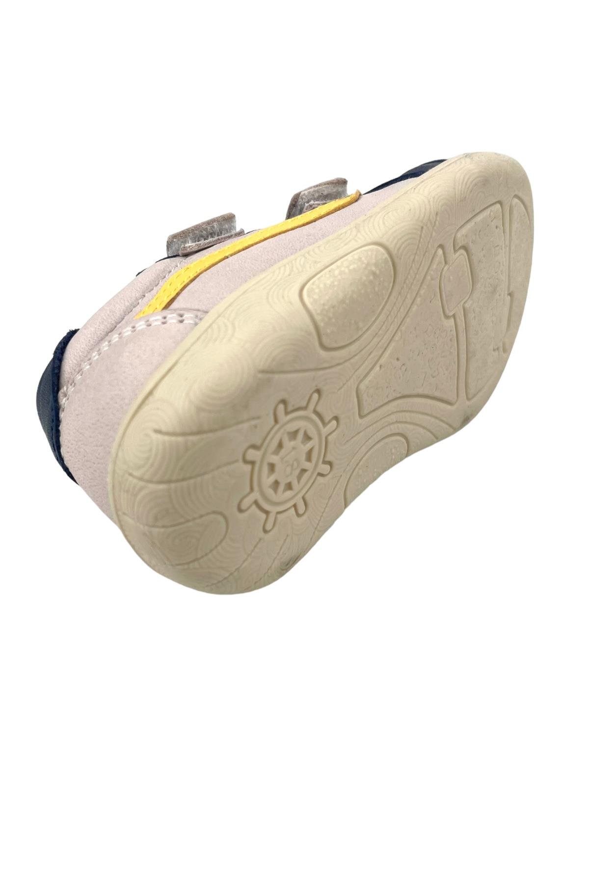 Ortopedik Taban İlk Adım Casual Ayakkabı Bej-Lacivert