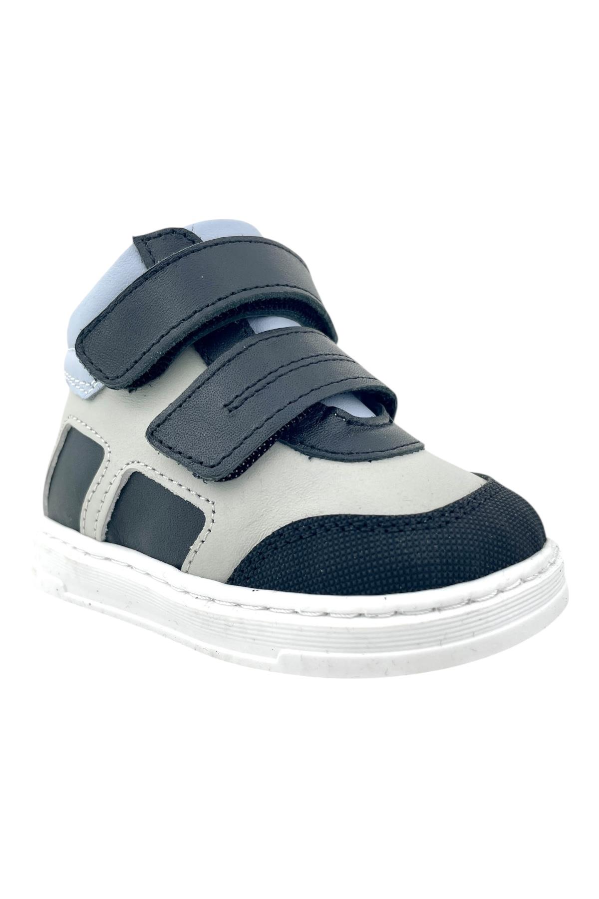 Ottoman Erkek Bebek İlk Adım Ayakkabısı Lacivert-Gri