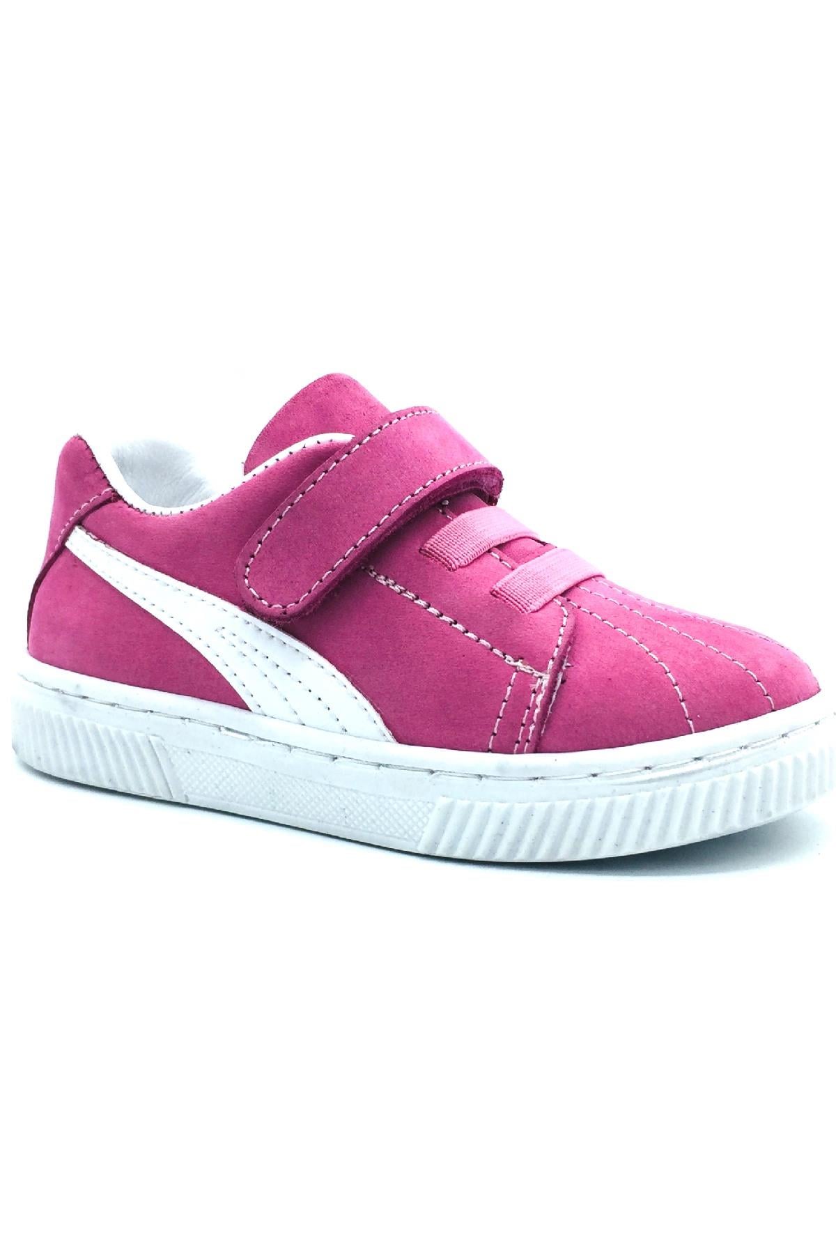 Şeritli Kız Çocuk Casual Ayakkabı Pembe