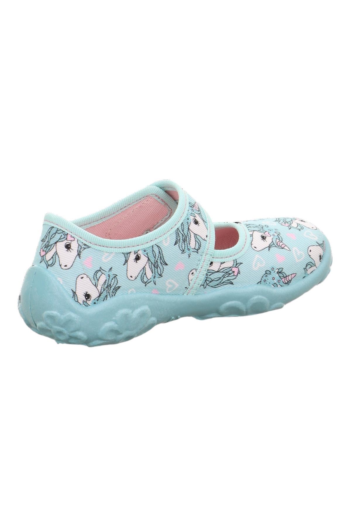 Superfit Çocuk Unicorn Ev Ayakkabısı Turkuaz