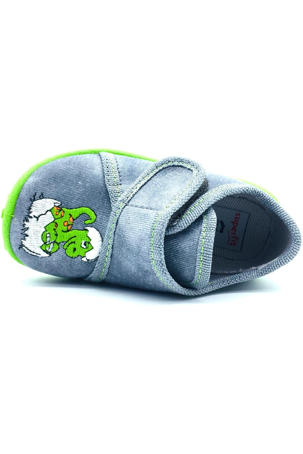 Superfit Erkek Çocuk Ev Ayakkabısı Çocuk Boy Gri