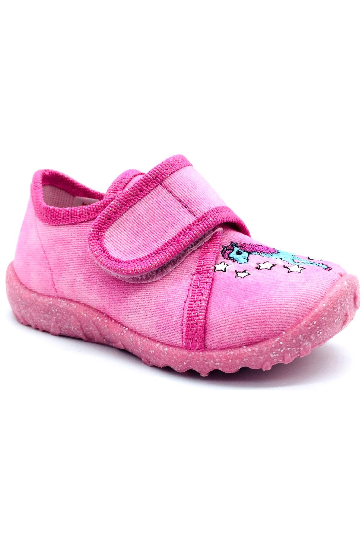 Superfit Küçük Kız Bebek Ev Ayakkabısı Pembe