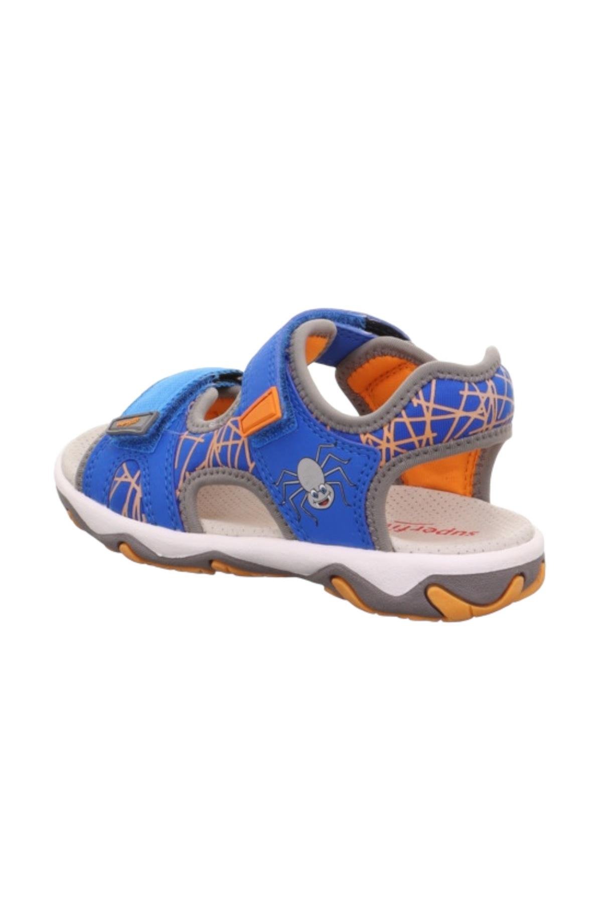 Superfit Paint Çocuk Deri Sandalet Saks Mavi