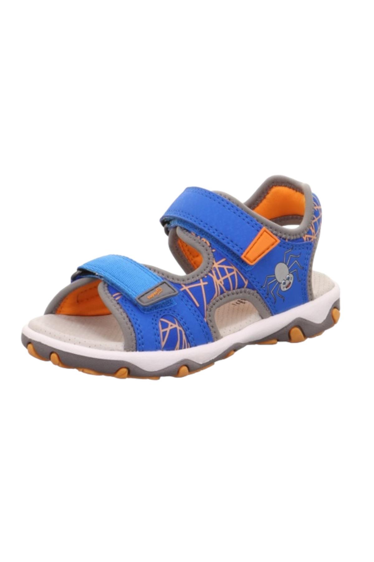 Superfit Paint Çocuk Deri Sandalet Saks Mavi