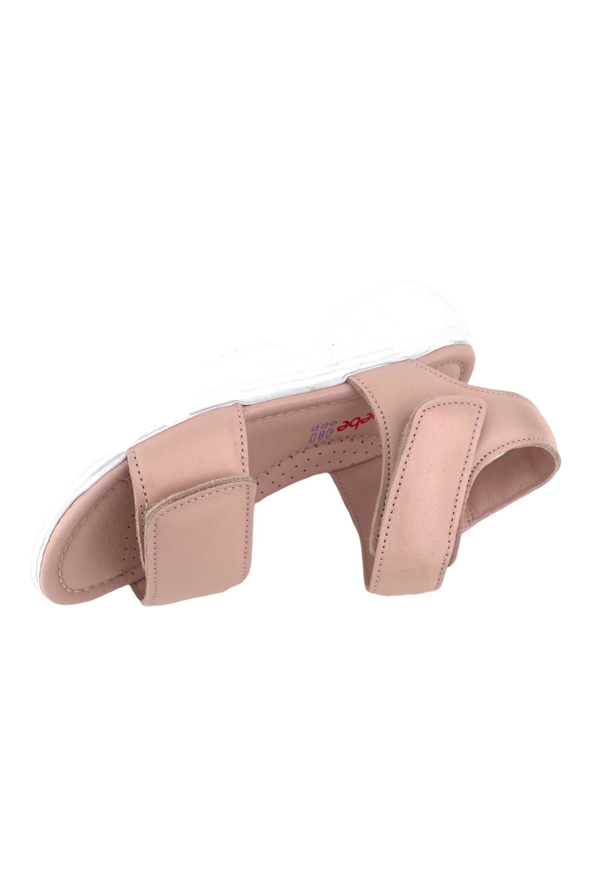 Yüksek Tabanlı Deri Sandalet Pembe