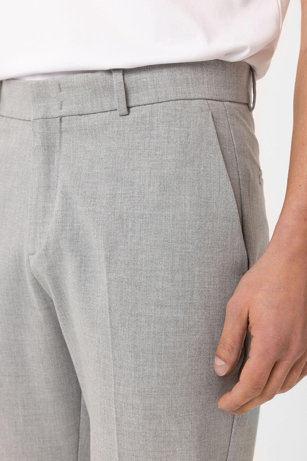 Antioch Açık Gri Slim Fit Comfort Erkek Pantolon