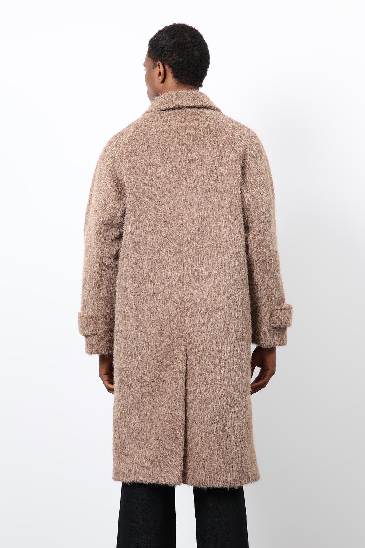 Antioch Açık Kahve Suni Kürk Erkek Kaban