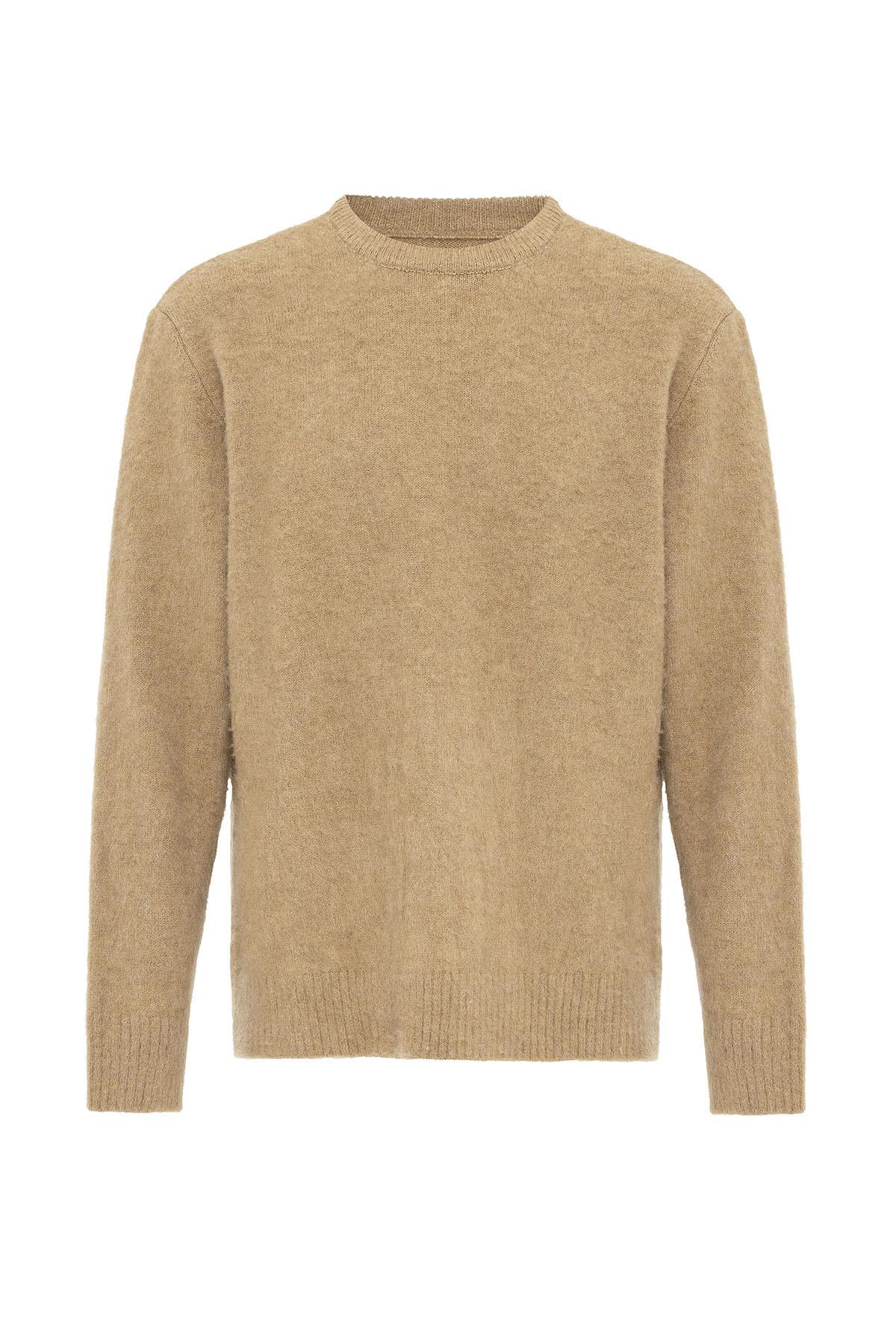 Antioch Açık Kahve Yumuşak Dokulu Erkek Kazak