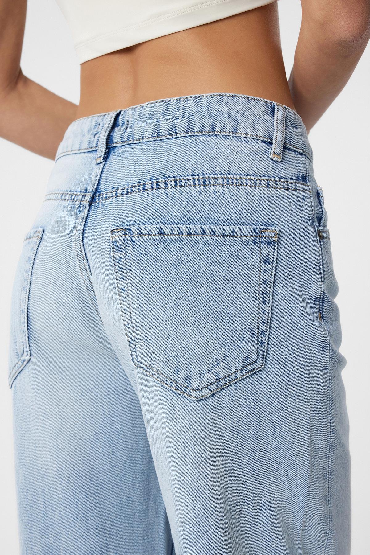 Antioch Açık Mavi Yüksek Bel Kadın Jean