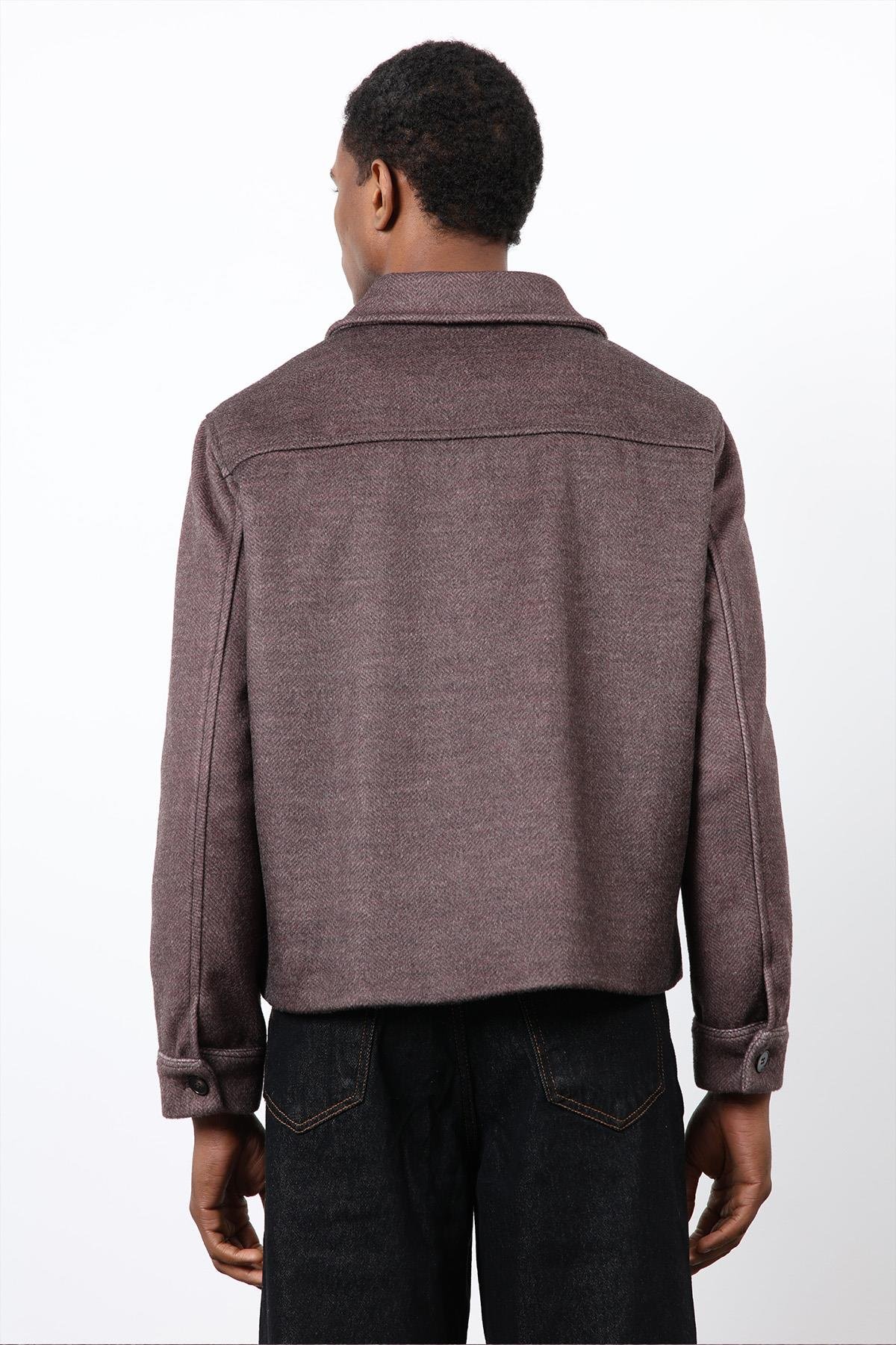 Antioch Açık Vizon Yün Karışımlı Erkek Ceket